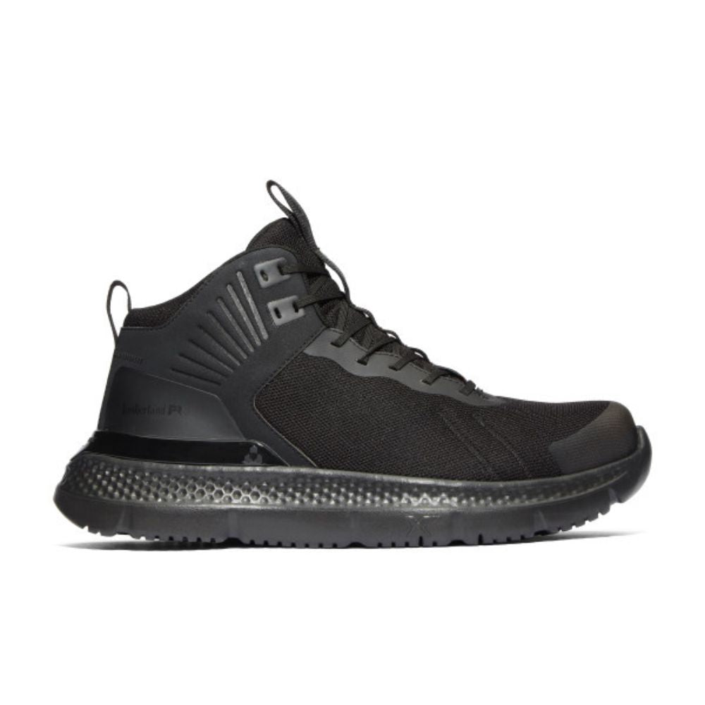 Timberland PRO Setra TB0A5PSP001 Unisex Mid Composite Toe Work Shoes - Black | Safety Toe Athletic Shoes for Construction & Industrial Work | Durable & Comfortable for Long Shifts