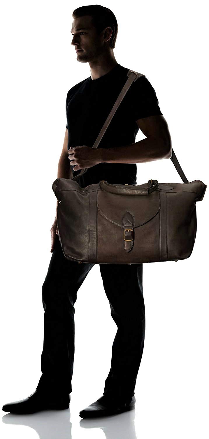 Premium Colombian Leather Weekender Bag - 25