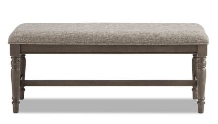 Bilboa Bench - Solid Roasted Oak Wooden Bench for Living Room, Dining Room, or Outdoor Patio - Modern & Durable Seating Furniture