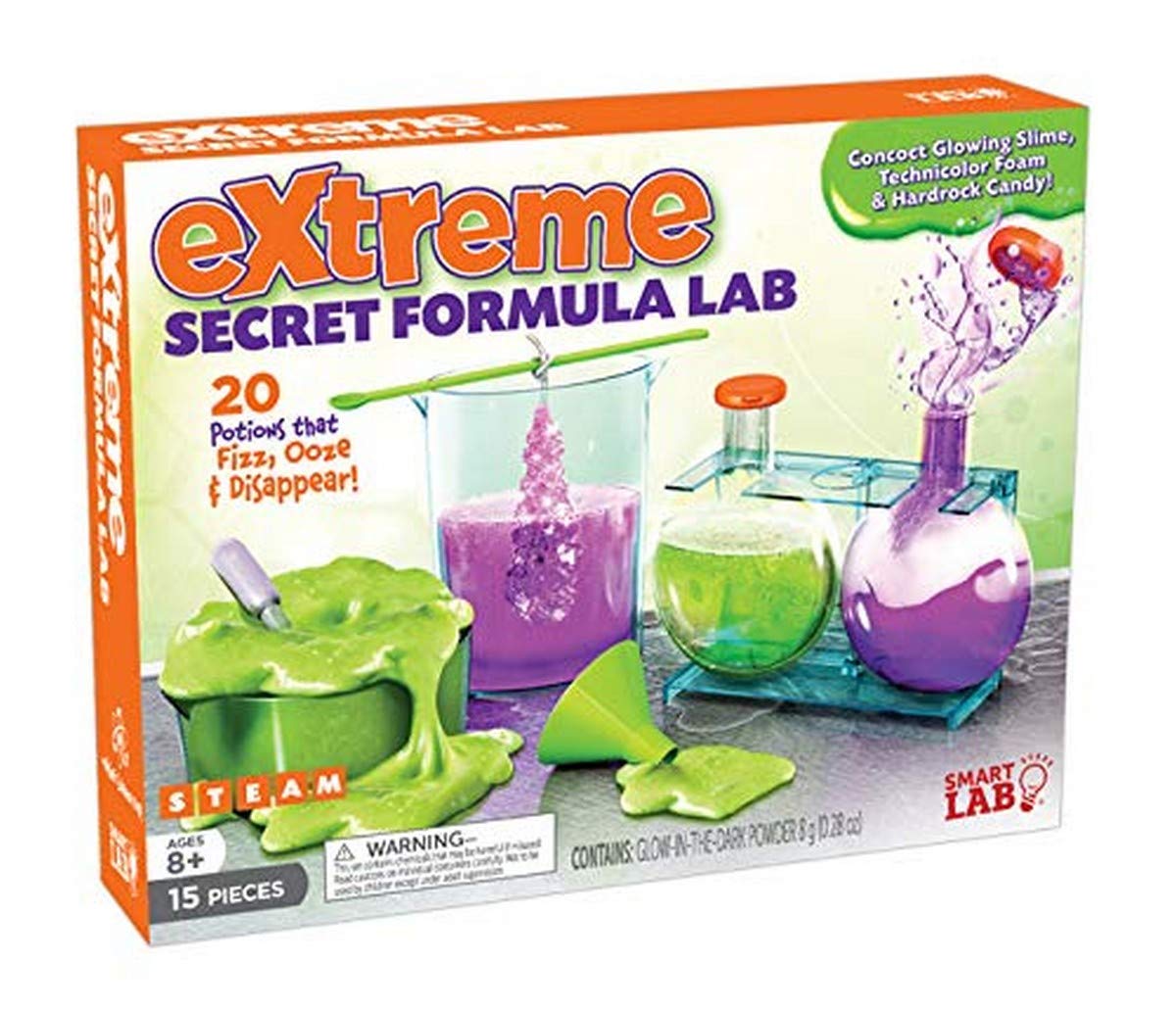 SmartLab Toys Extreme Secret Formula Lab - Science Experiment Kit for Kids Ages 8-12 | STEM Educational Chemistry Set | Perfect for Birthday Gifts & Classroom Learning Activities