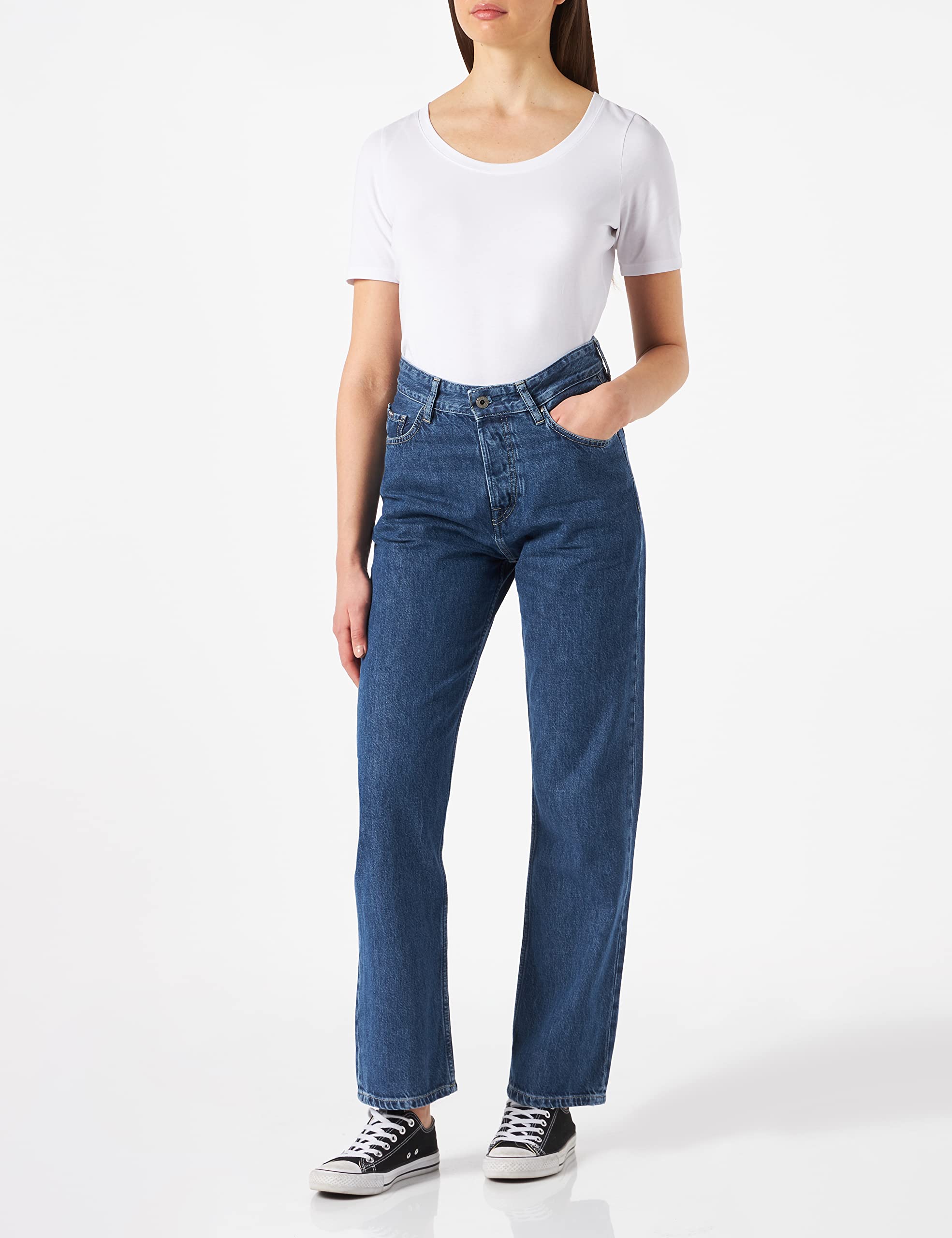 Pepe Jeans Women's Robyn High-Rise Skinny Jeans - Stretch Denim Pants for Casual Wear & Everyday Outfits