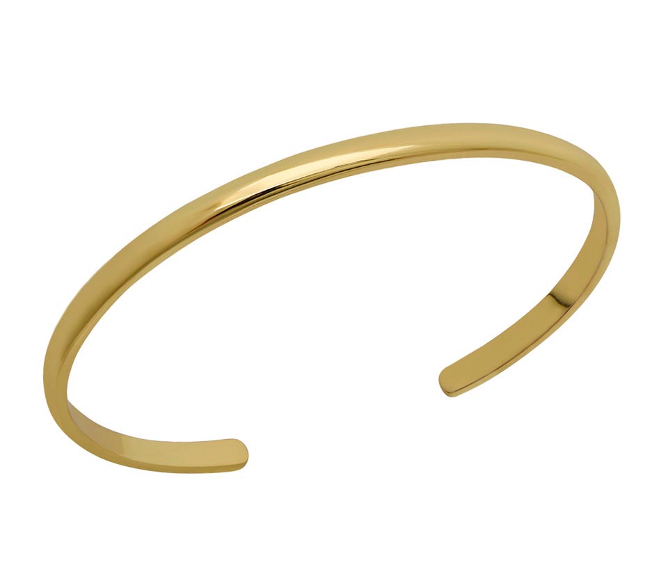 Goldbug Collection Slip-On Cuff Bangle Bracelet for Women - Elegant Gold-Tone Adjustable Bangle for Everyday Wear & Special Occasions