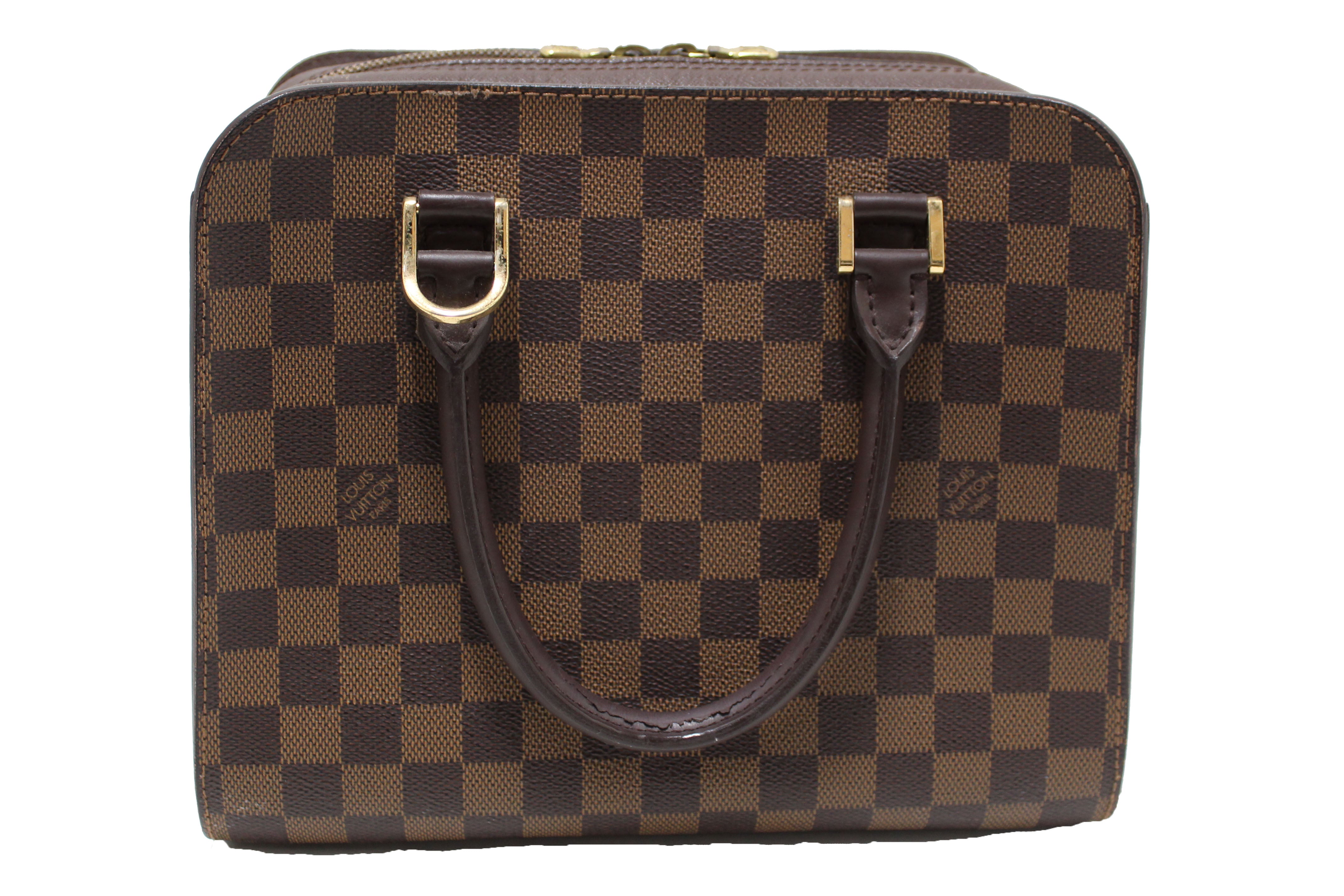 Authentic Louis Vuitton Damier Ebene Triana Crossbody Bag - Luxury Designer Handbag for Women, Perfect for Work, Travel & Everyday Use