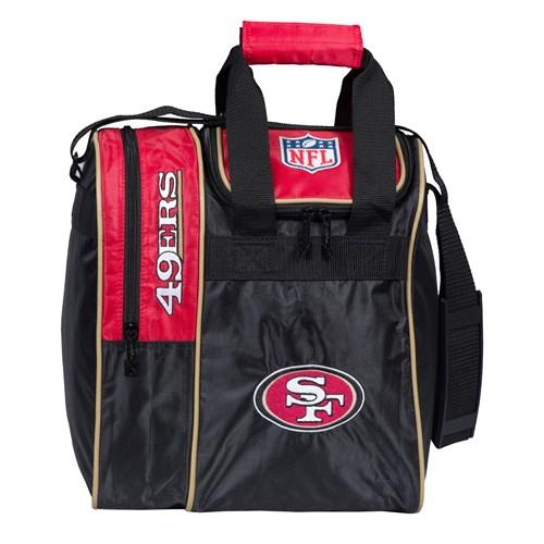 KR Strikeforce 2020 NFL San Francisco 49ers Team Logo Single Tote Bowling Bag - Perfect for Football Fans, Gym & Sports Equipment Storage