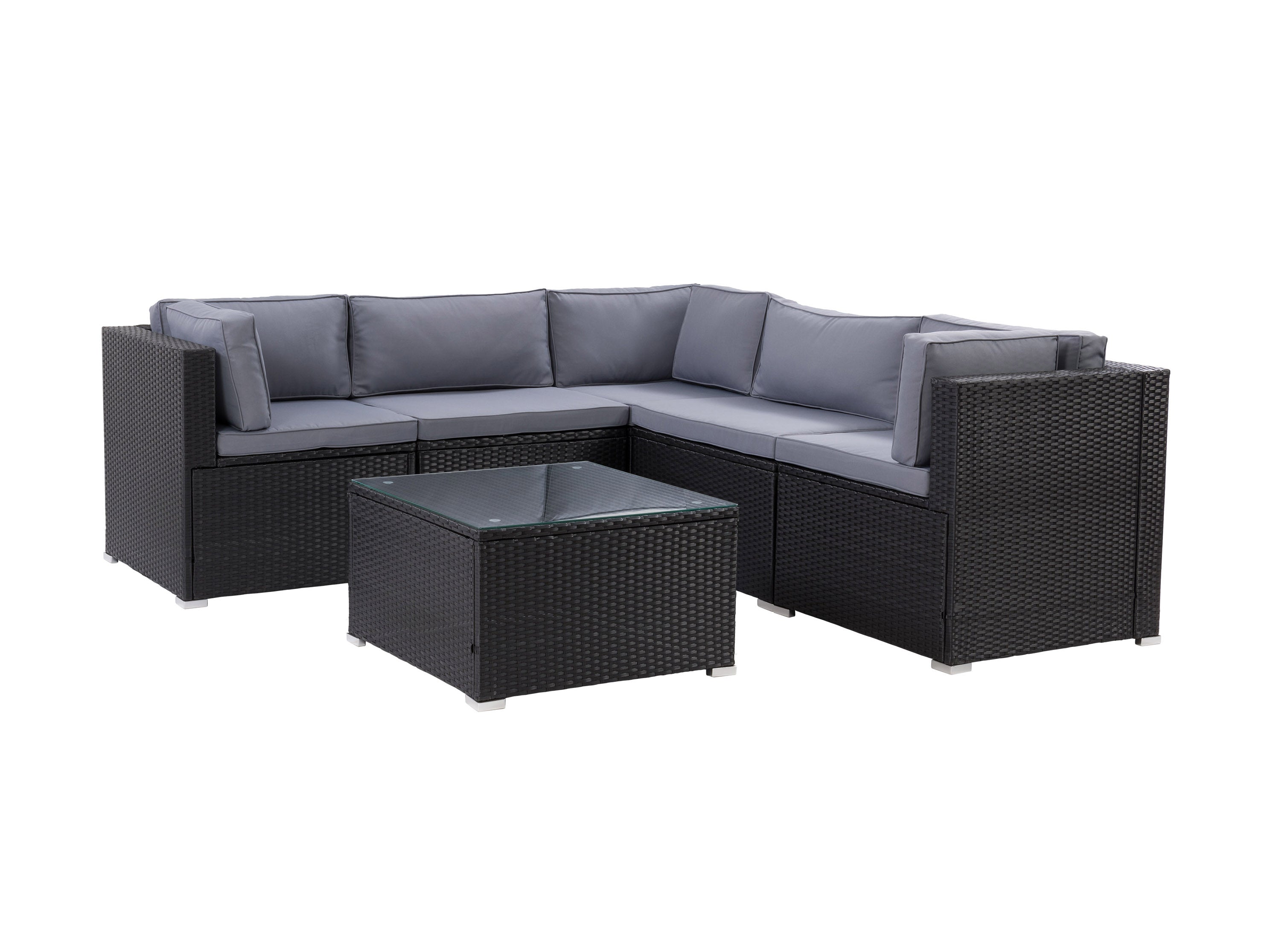 6-Piece Outdoor Patio Sectional Set with Cushions - Waterproof & Durable Furniture for Backyard, Garden, or Poolside Relaxation