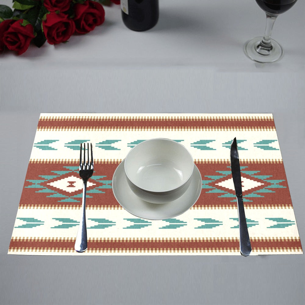 Premium Sedona Falls Placemats Set of 4 - Waterproof & Heat-Resistant Table Mats for Dining, Kitchen, and Outdoor Picnics