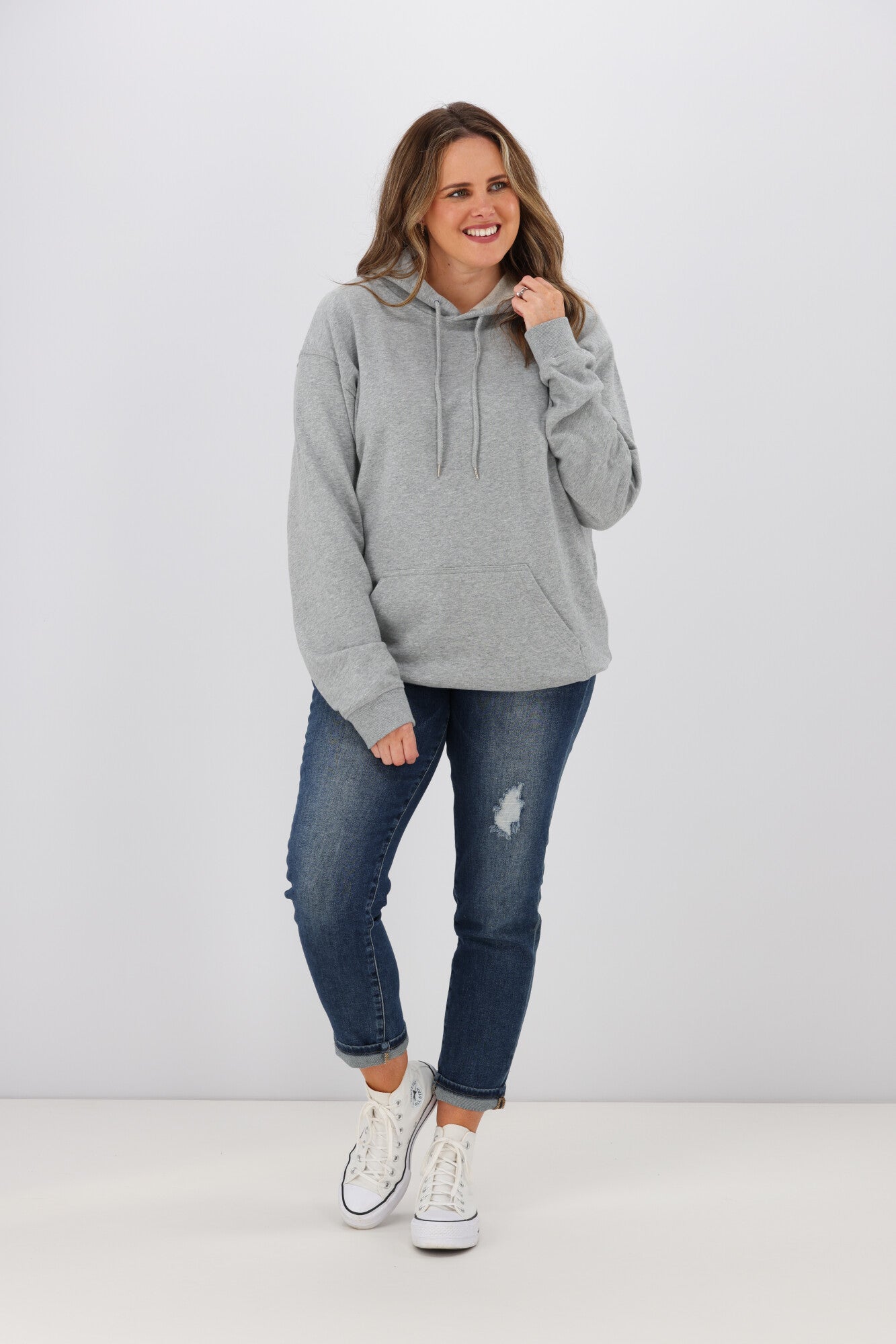 AS Colour Premium Hood Grey Marle - Soft & Comfortable Unisex Pullover Hoodie for Men & Women | Perfect for Casual Wear, Gym, and Outdoor Activities