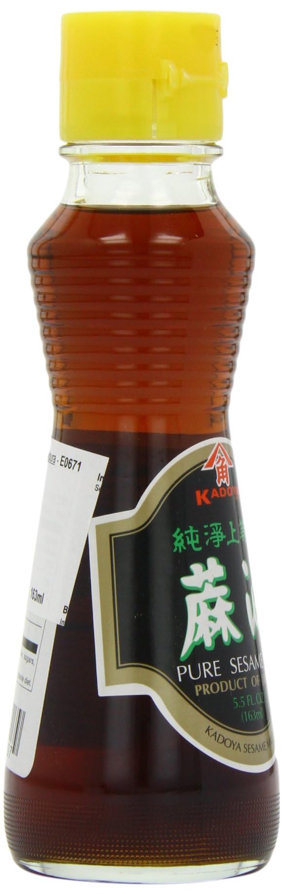 Kadoya 100% Pure Sesame Oil - 5.5 oz (Packaging May Vary) - Premium Cooking Oil for Asian Cuisine, Stir-Fry, Marinades & Salad Dressings