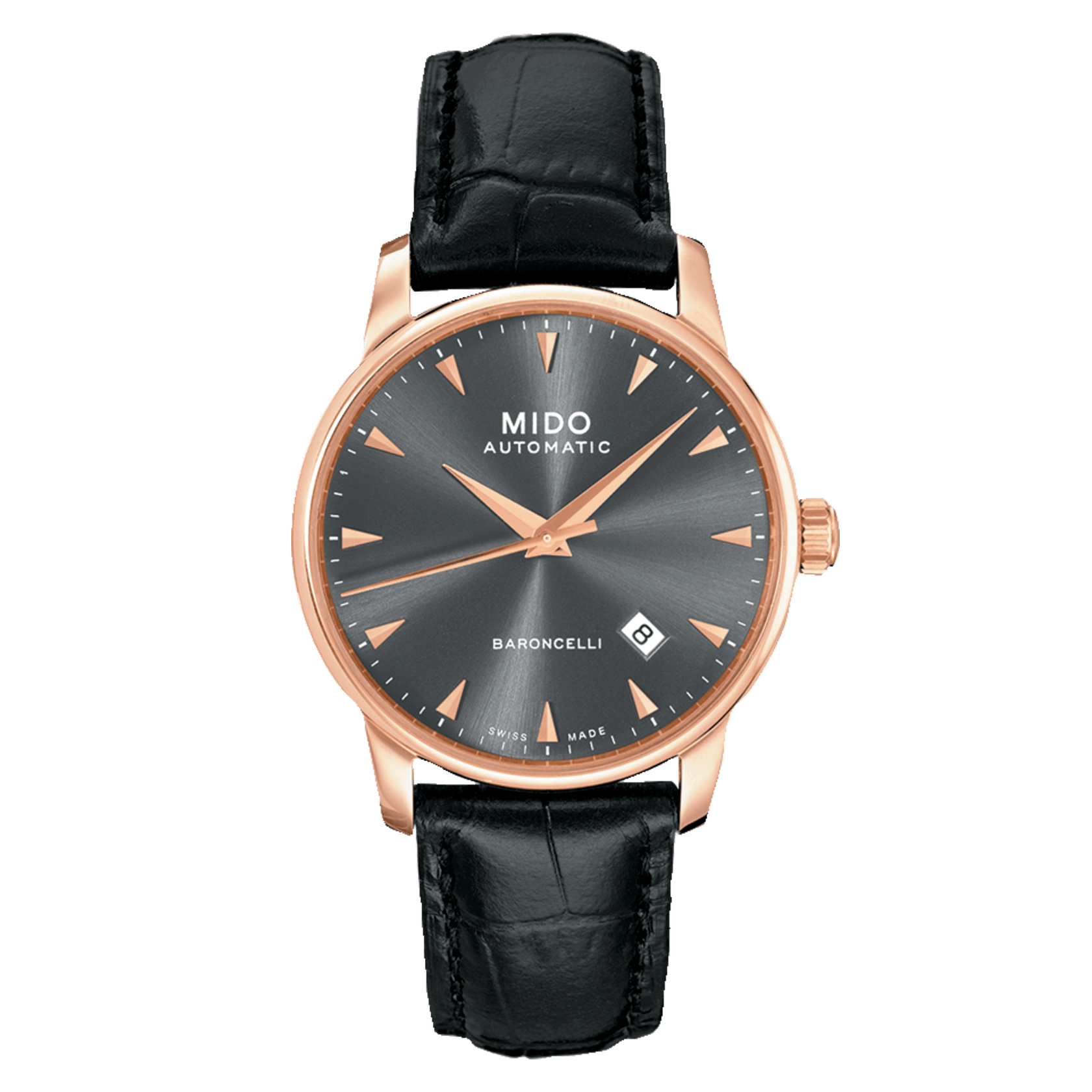 MIDO Baroncelli 38mm Men's Automatic Watch M86003134 - Elegant Dress Watch for Business & Formal Occasions