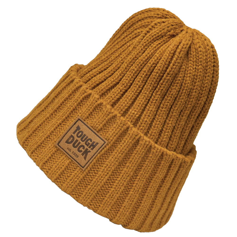Tough Duck WA54 Ribbed Wool Watch Cap - Warm Winter Beanie for Men & Women - Perfect for Outdoor Activities, Skiing, and Cold Weather