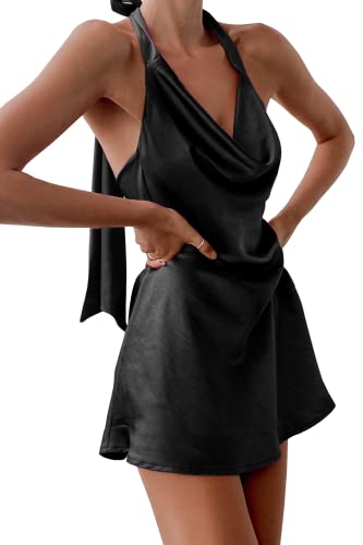 Black Satin Dress