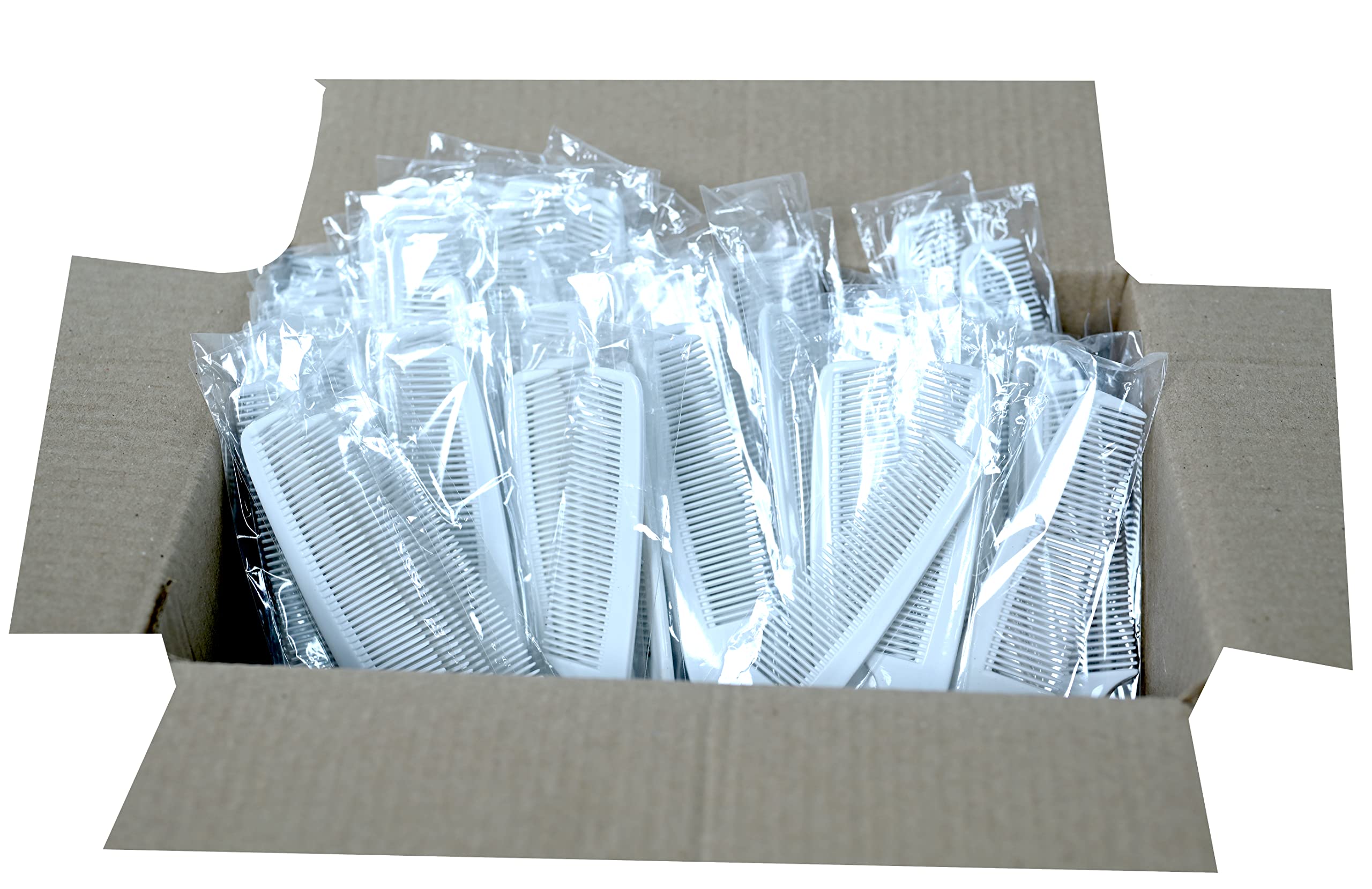 100-Piece White Hotel Toiletries Kit with 19x3.5cm Comb - Bulk Guest House Amenities for Travel & Hospitality Industry | Perfect for Hotels, Spas, and Travel Essentials