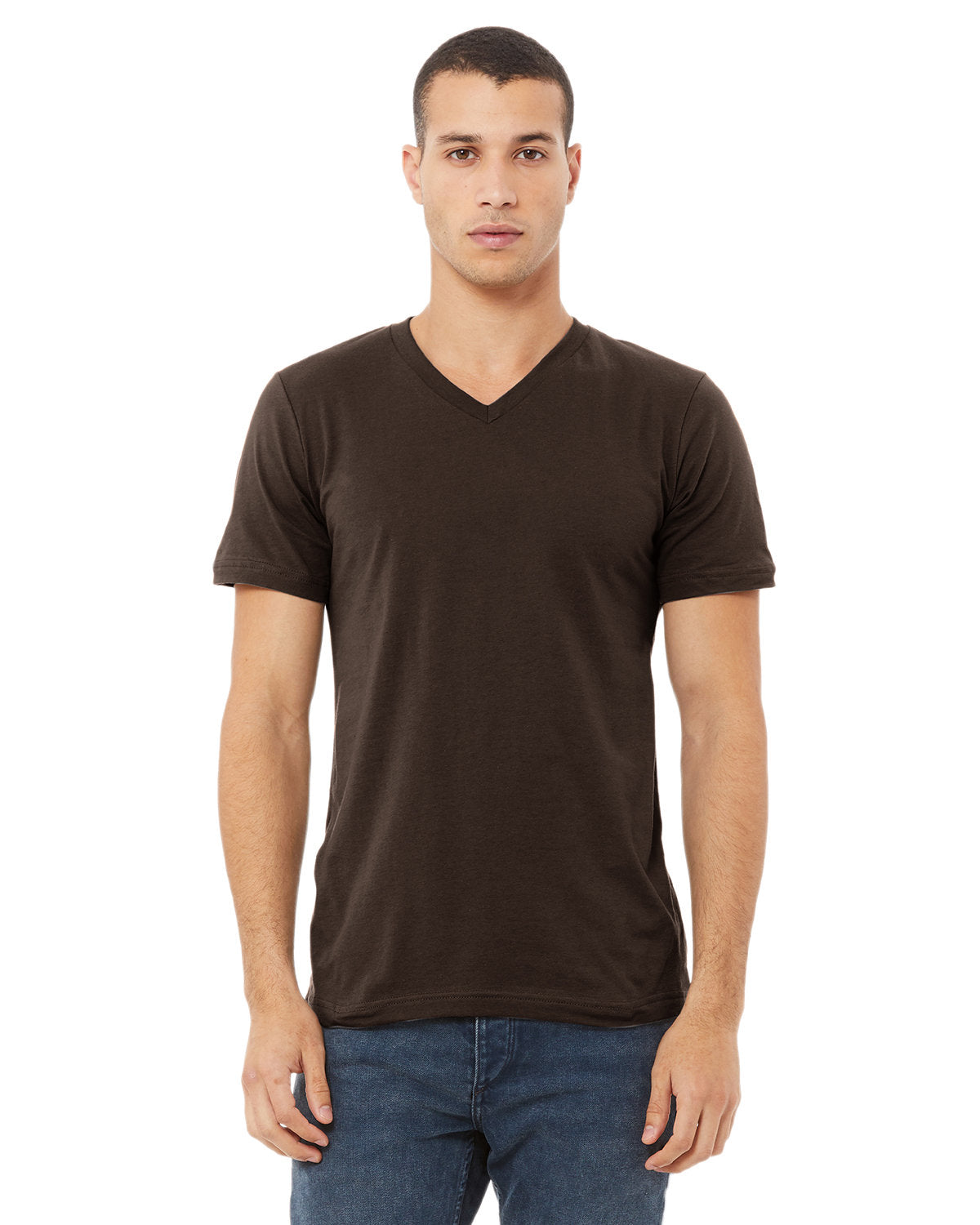 Bella + Canvas 3005 Unisex Jersey Short Sleeve V-Neck T-Shirt - Soft Cotton Tee for Men & Women - Perfect for Casual Wear, Screen Printing & Everyday Outfits