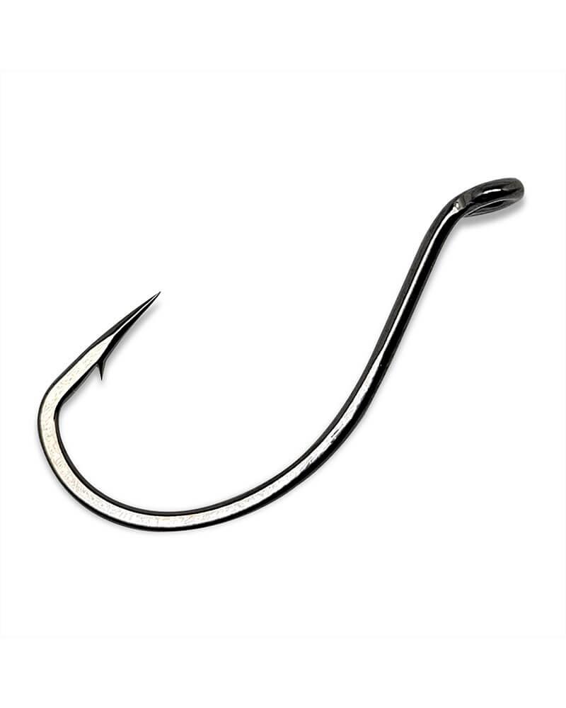 Gamakatsu Walleye Wide Gap Fishing Hooks NS Black - Premium Sharp Hooks for Walleye, Bass, and Freshwater Fishing - Ideal for Live Bait and Soft Plastic Lures