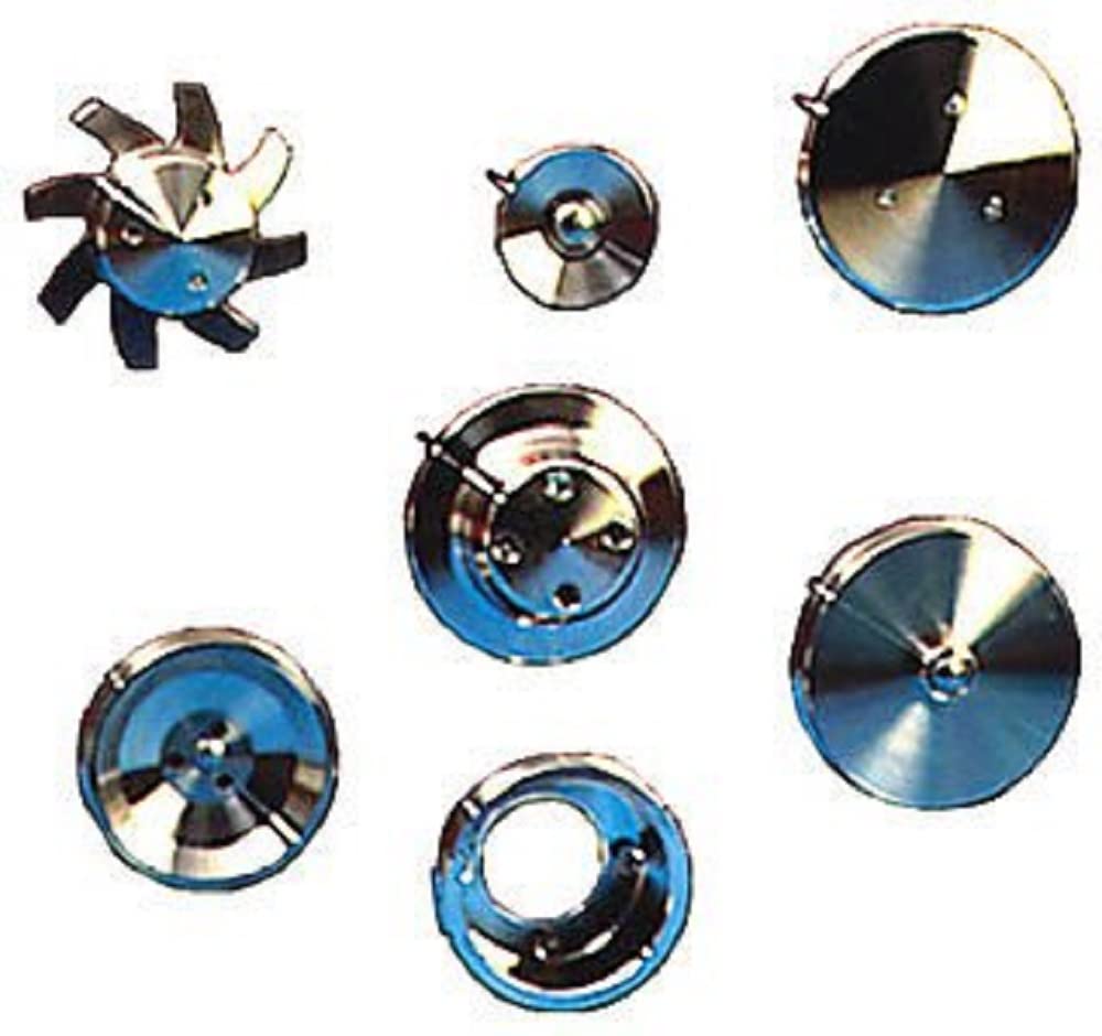 High-Performance 1630 Series Clear Powder-Coated Aluminum V-Belt Pulley Kit - 3-Piece Set for Automotive, Industrial Machinery & DIY Power Transmission Projects