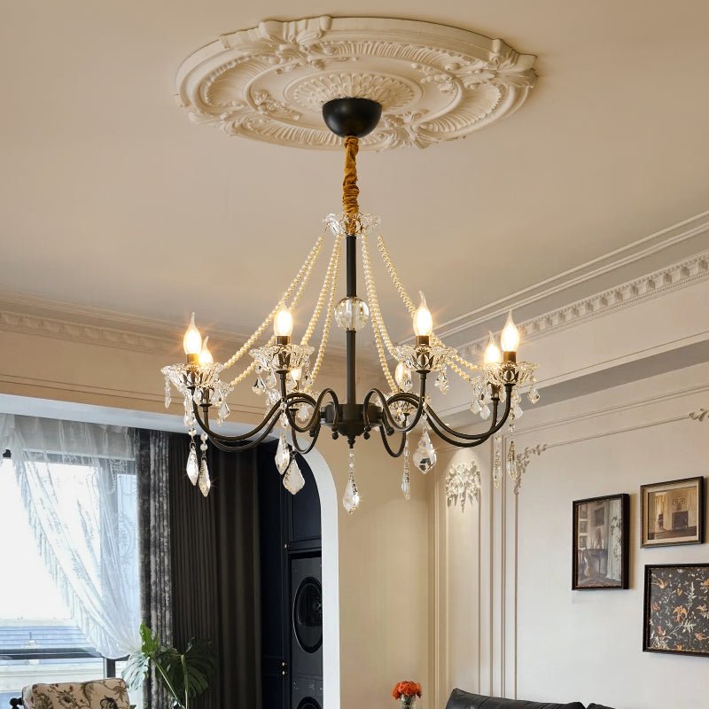 Greenville Crystal Chandelier - Elegant Modern Ceiling Light Fixture for Dining Room, Living Room & Bedroom Decor