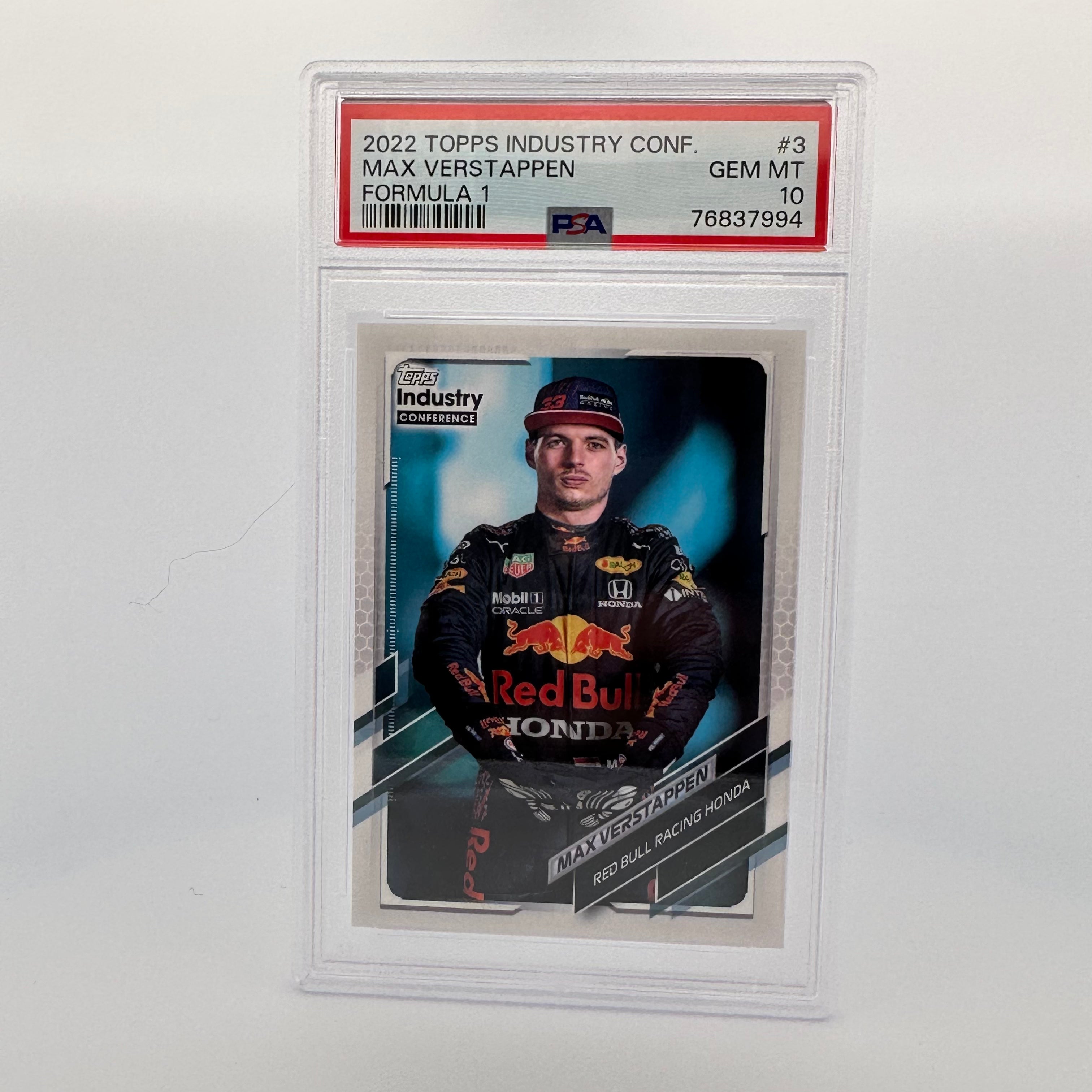 PSA 10 Graded MAX VERSTAPPEN #3 2023 Industry Conference Trading Card - Perfect for F1 Collectors, Sports Memorabilia Enthusiasts & Investment Portfolio