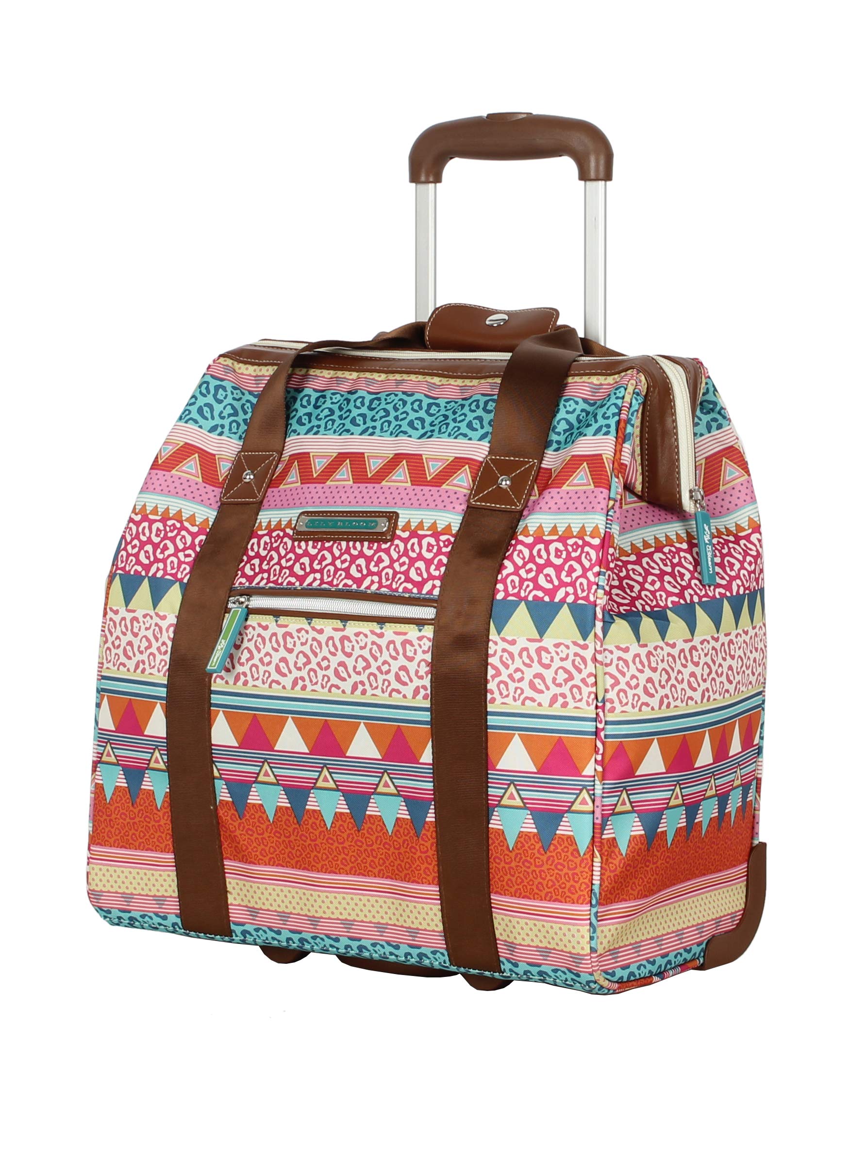Lily Bloom Stylish Wheeled Carry-On Tote Bag with Unique Design Patterns - Perfect for Air Travel, Business Trips & Weekend Getaways