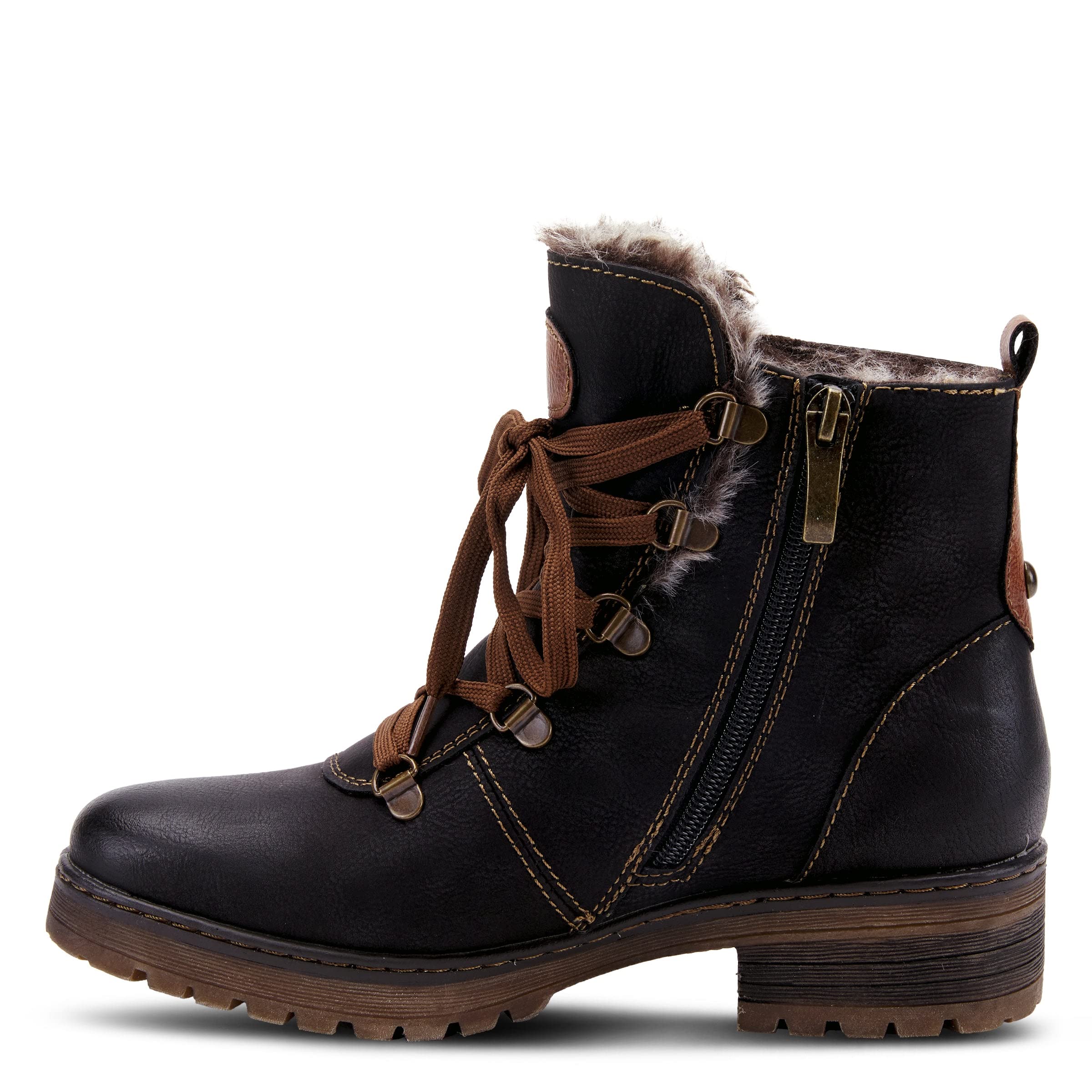 Spring Step Women's Micah Lace-Up Boots - Comfortable Ankle Boots for Women, Fashionable Casual & Work Boots - Perfect for Office, Walking & Outdoor Activities