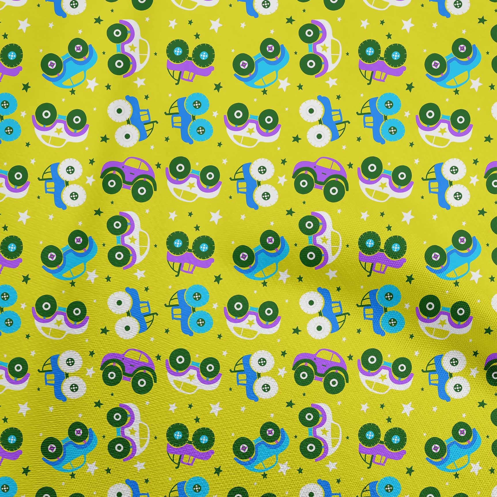 Premium 100% Cotton Jersey Fabric - Medium Yellow, 58