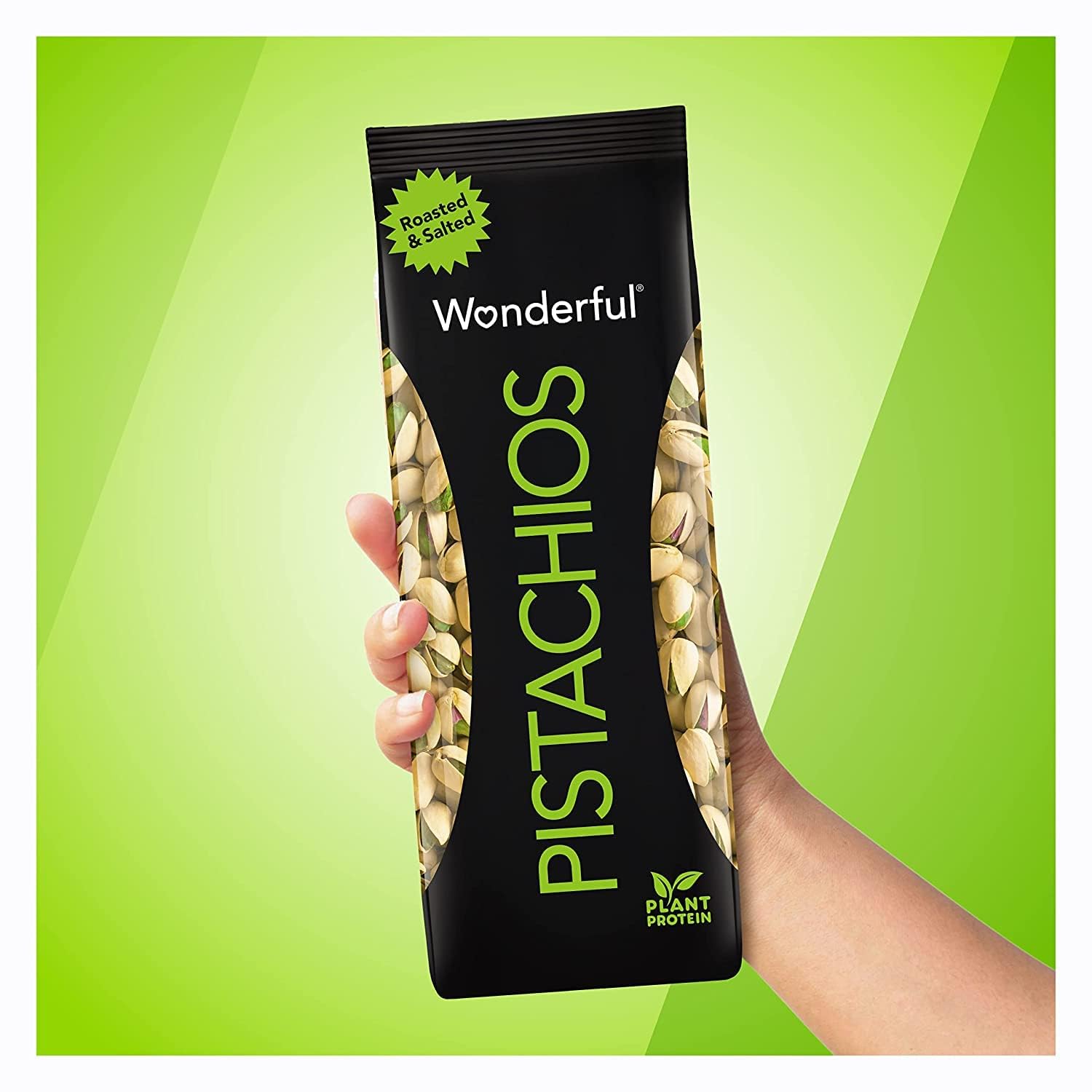 Wonderful Pistachios In Shell - Roasted & Salted Nuts, 32oz (2lb) Bulk Bag | High Protein Snack, Gluten Free, Healthy Snacks for Weight Loss | Perfect for Office, Gym, Hiking & Movie Night Snacking