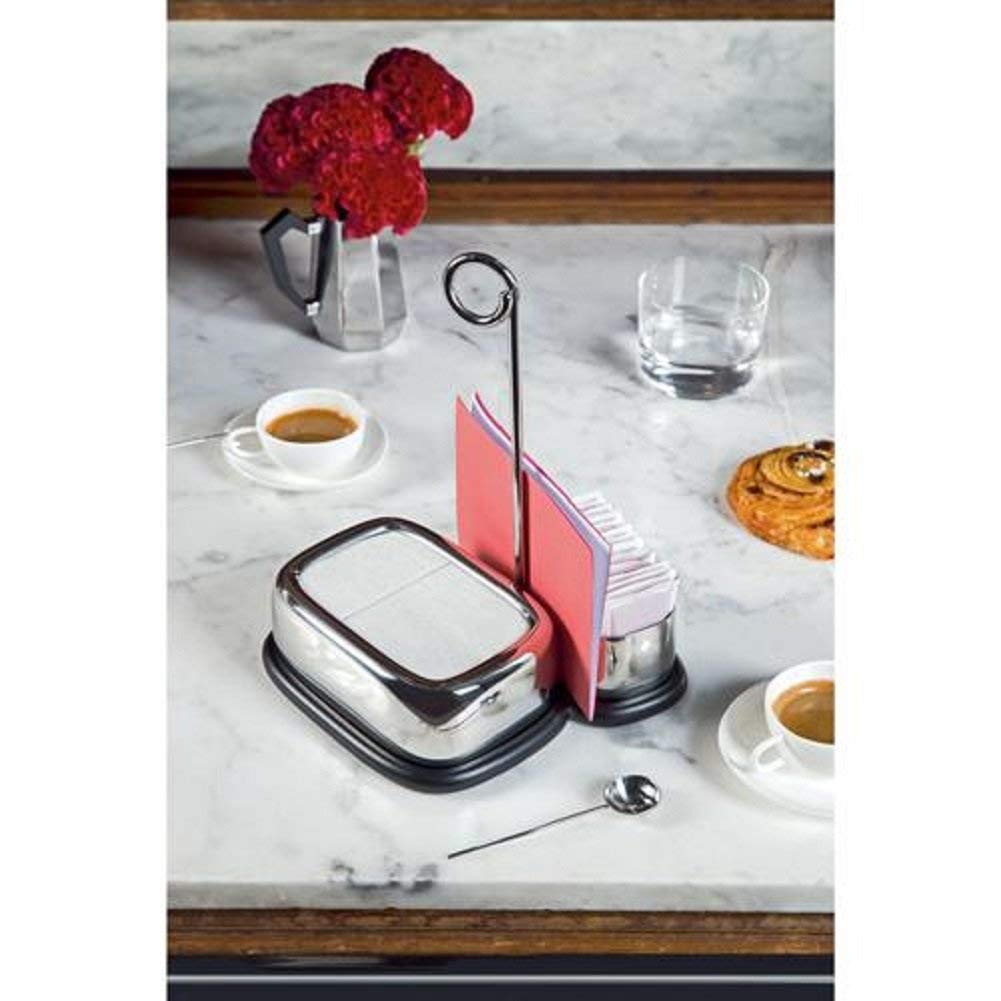 Alessi Grey Tea and Coffee Set - 19 x 17.5 x 23 cm Stainless Steel Accessories for Home & Office Brewing