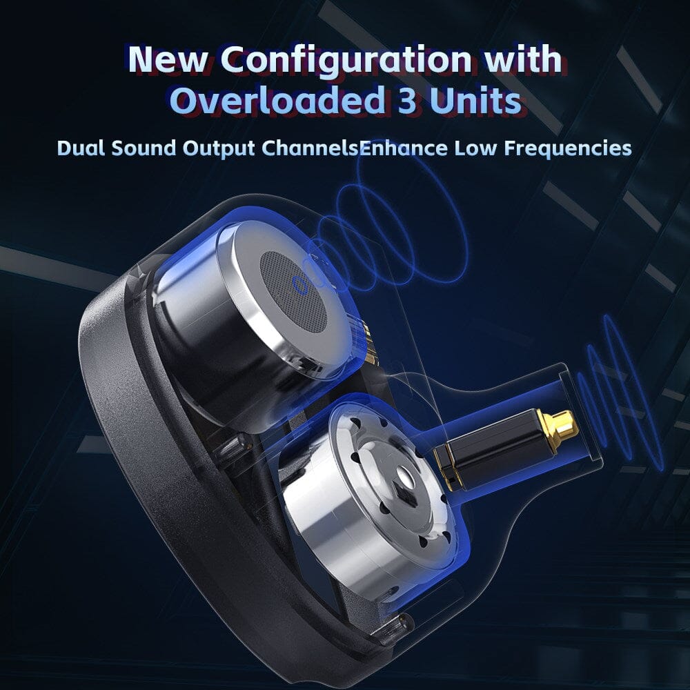 CVJ Konoka Triple Hybrid HiFi In-Ear Earphones - 1 Vibrating Driver + 1 DD + 1 BA with 4 Acoustic Modes for Audiophiles | Perfect for Music, Gaming & Travel