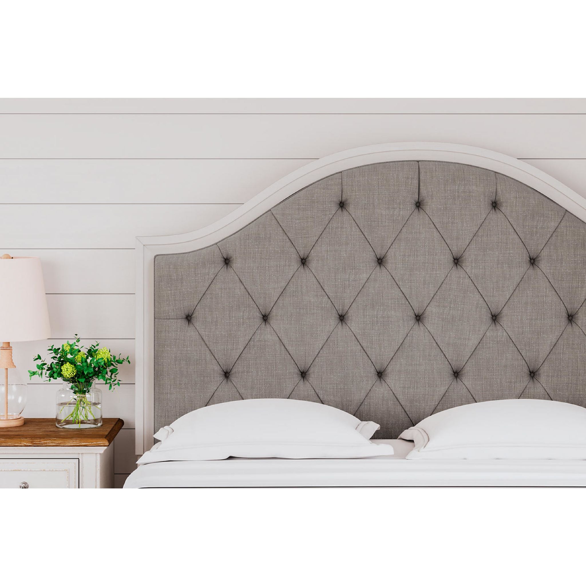 Brollyn California King & King Size Headboard - Two-Tone Upholstered Bed Frame for Luxurious Bedroom Decor | Perfect for Master Bedrooms & Guest Rooms