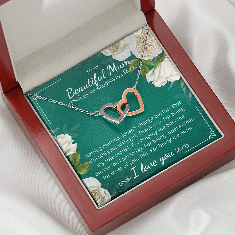 Elegant Mother of the Bride Necklace Gift - Personalized Jewelry for Wedding Day from Daughter or Bride | Perfect for Ceremony, Reception & Special Occasions