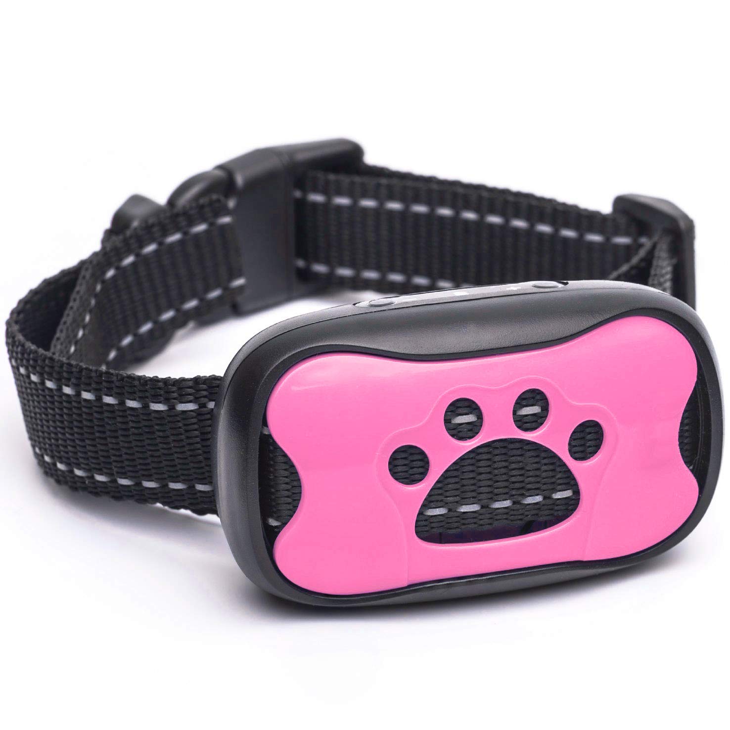 Trust the Paw Bark Collar for Dogs - No Shock Humane Anti-Bark Training Device with Adjustable Sensitivity - Perfect for Small, Medium & Large Dogs at Home or Outdoors