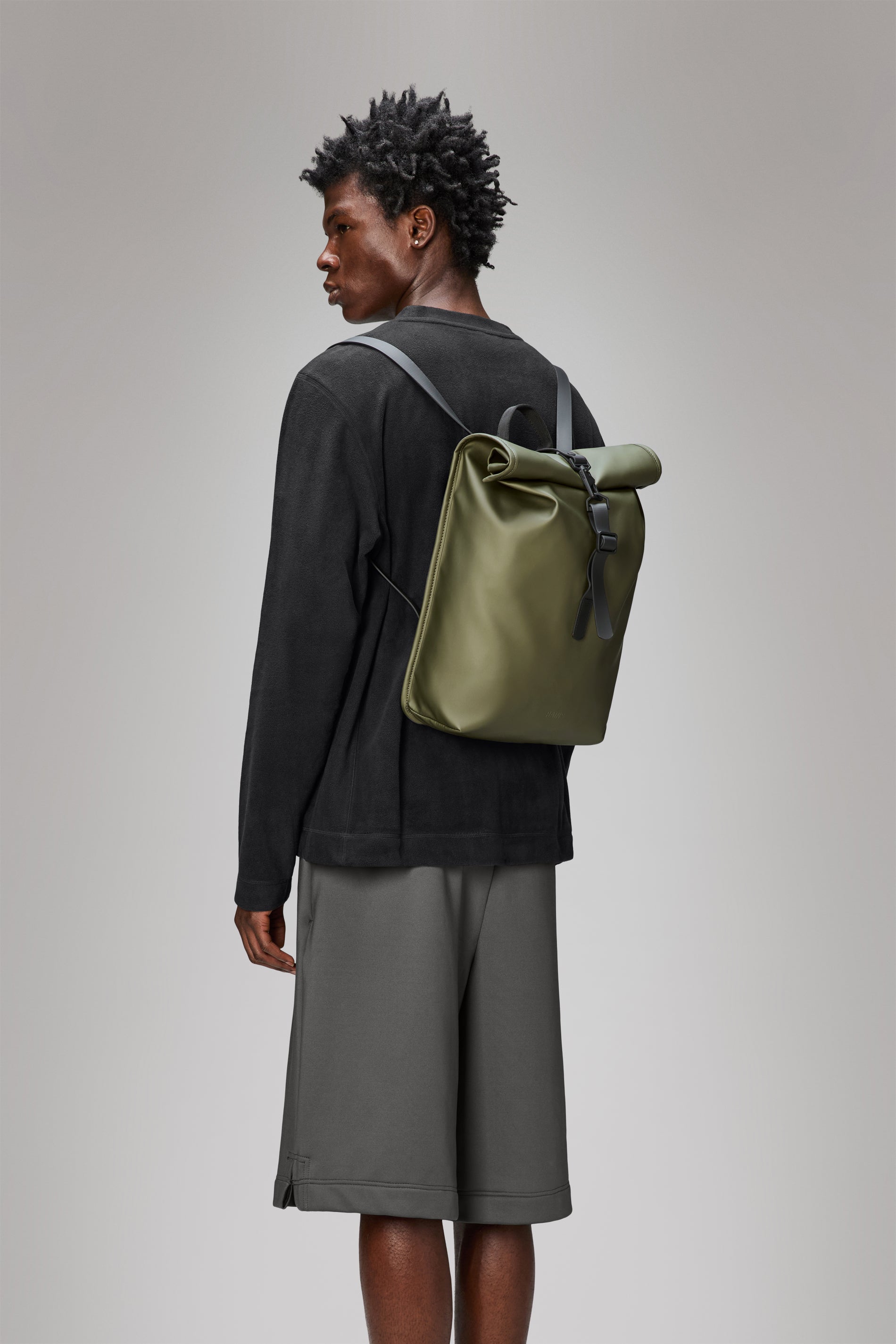 Mini Rolltop Rucksack - Waterproof Lightweight Backpack for Travel, Hiking & Daily Commute | Compact Daypack for Men & Women | Perfect for Outdoor Adventures, School & Work