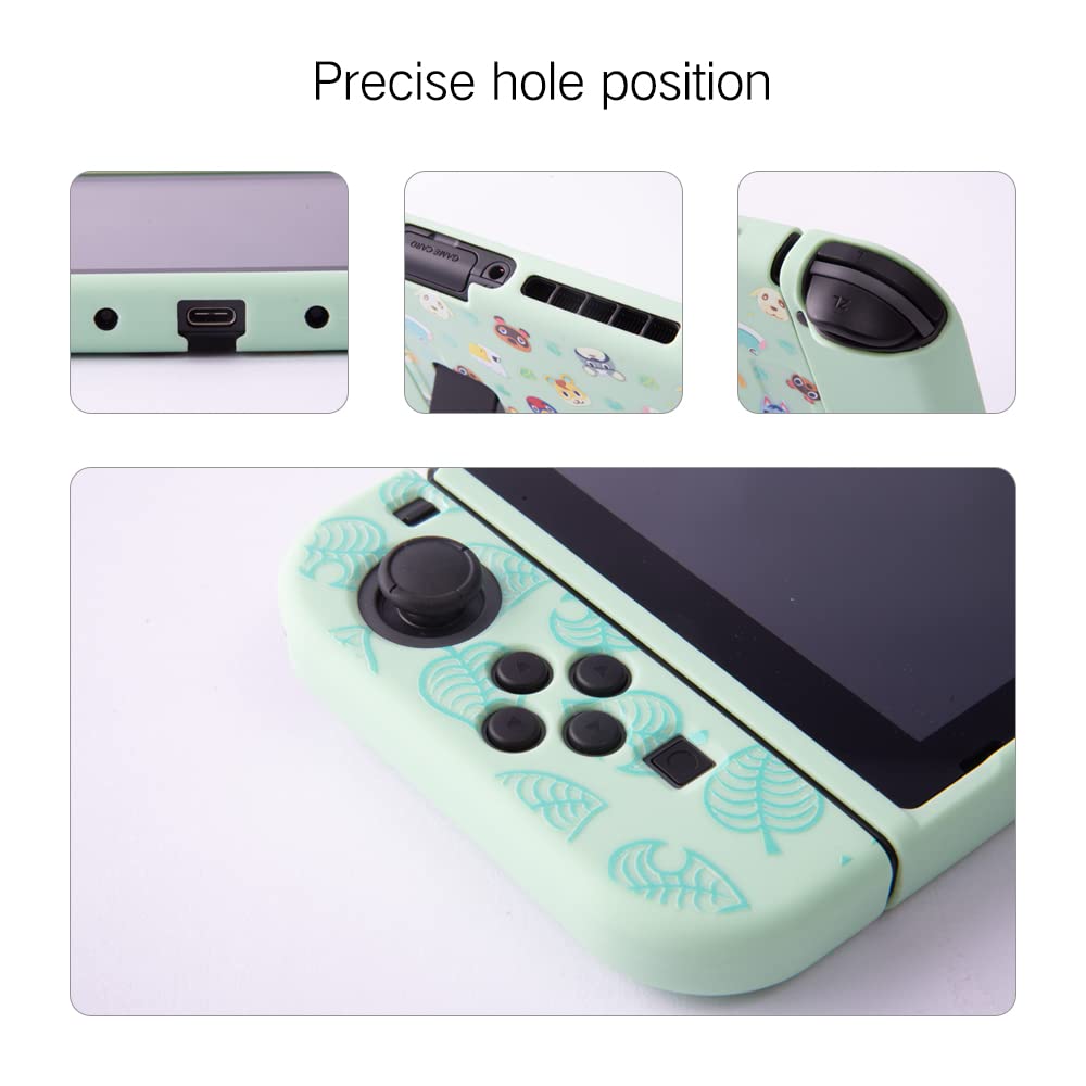 PERFECTSIGHT Protective Case for Nintendo Switch - Soft TPU Anti-Slip Grip Cover with Hard Shell Dockable Design | Shockproof & Anti-Scratch Slim Case | Perfect for Gaming, Travel, and Home Entertainment