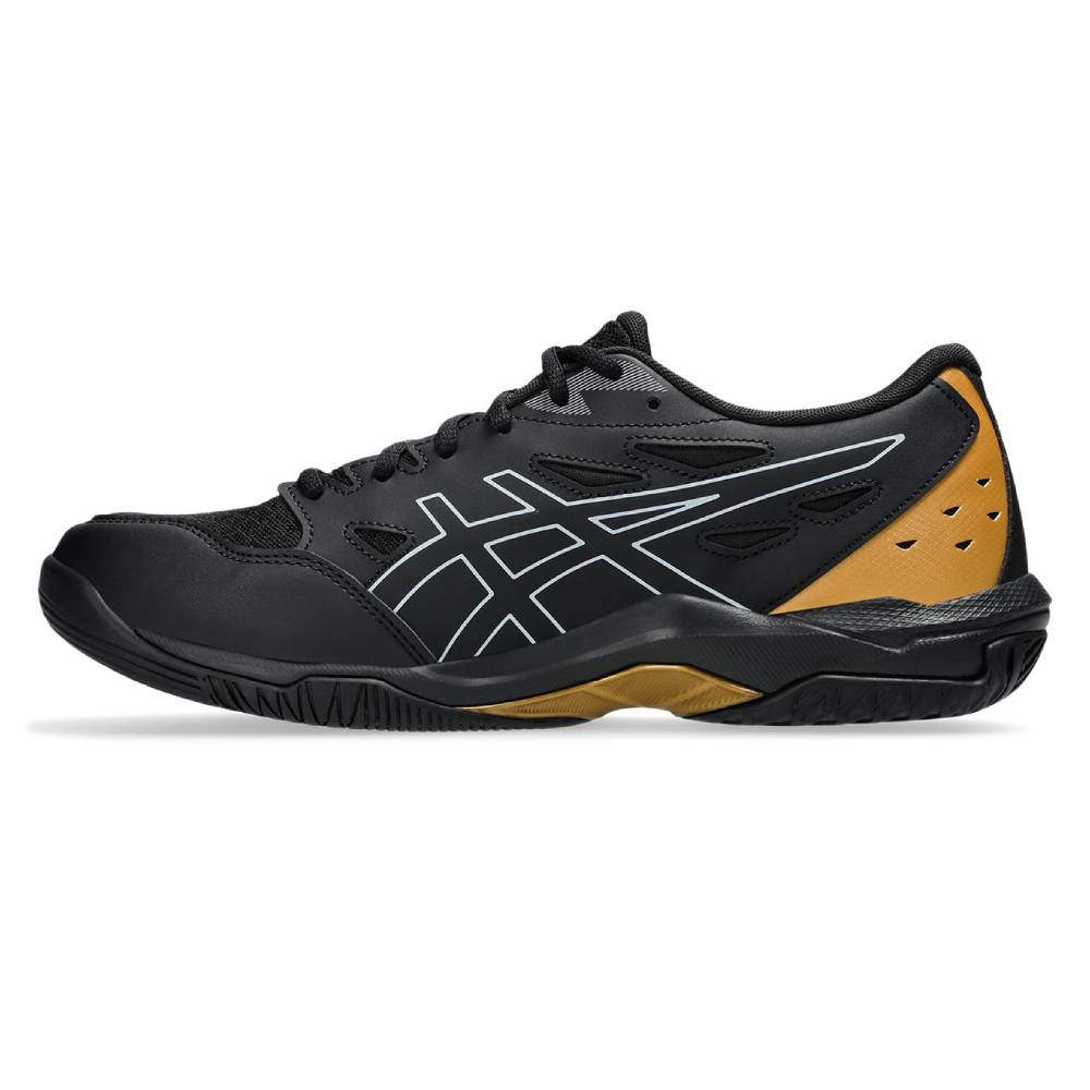 ASICS Gel Rocket 11 Wide Men's Volleyball Shoes - Indoor Court Shoes for Badminton, Squash & Tennis - Non-Marking Rubber Sole (Black/Piedmont Grey) - Perfect for Gym, Sports & Casual Wear