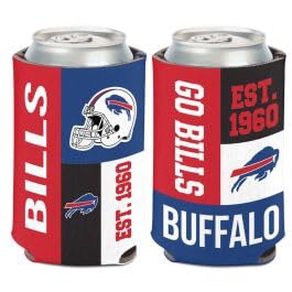 WinCraft Buffalo Bills 12 Oz Insulated Can Cooler - Keep Drinks Cold for Tailgating, Camping & Game Day Parties