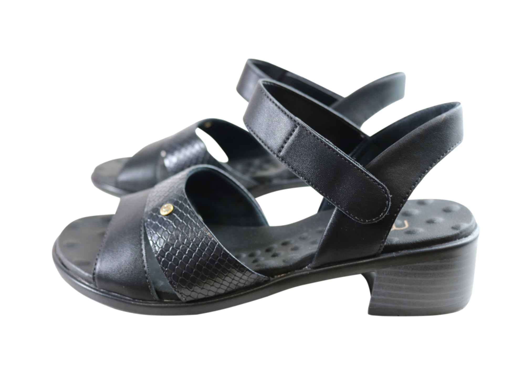 Malu Supercomfort Calla Women's Comfort Low Heel Sandals - Brazilian Made Leather Summer Shoes for Walking, Travel & Beach Vacations