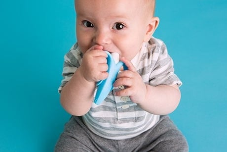 Baby Banana Infant Toothbrush - Soft Silicone Teether & Training Toothbrush for Babies 0-24 Months - BPA-Free, Easy-Grip Design for Teething Relief & Early Oral Care - Perfect for Home, Travel & Daycare Use