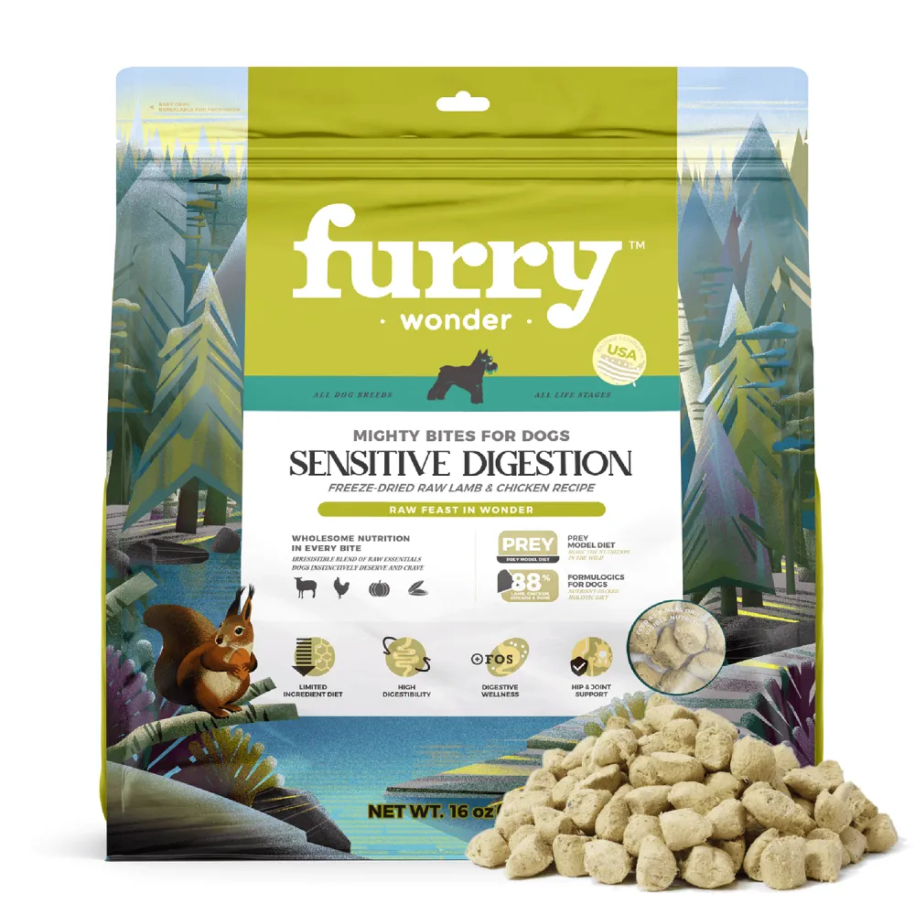 Premium Freeze-Dried Raw Dog Food for Sensitive Digestion - Grain-Free, Hypoallergenic Recipe for Small & Large Breeds - Perfect for Picky Eaters & Dogs with Allergies - Indoor/Outdoor Use