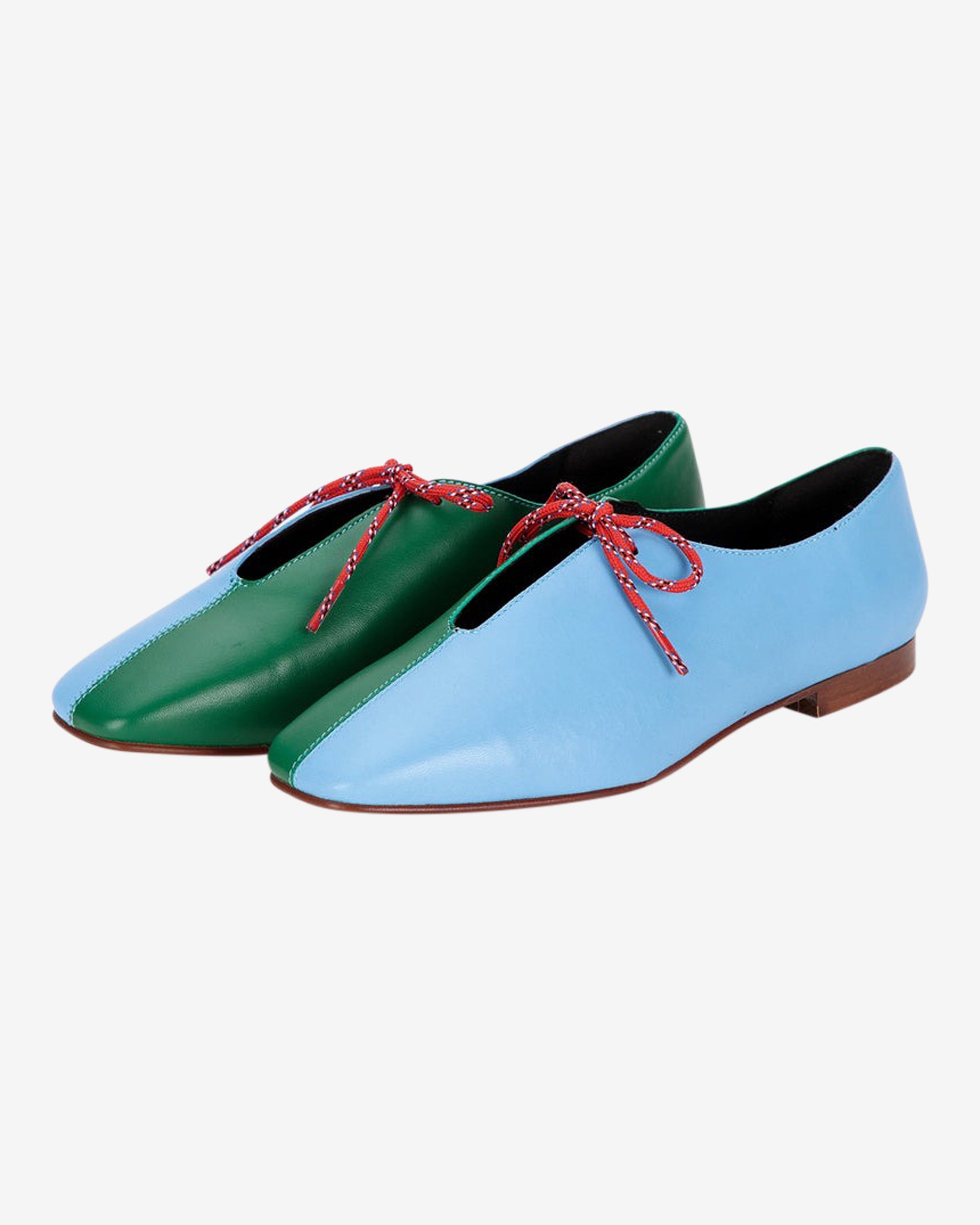Bobo Choses Color Block Ballet Flats for Women - Comfortable Soft Leather Ballet Shoes for Dance, Work & Casual Wear