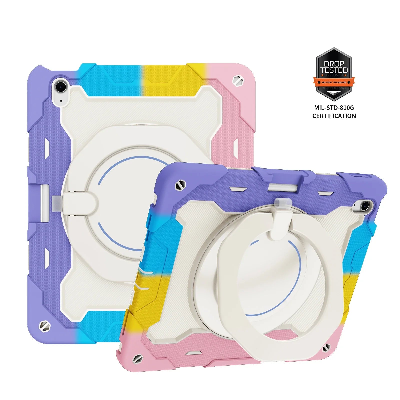 Kids iPad Air 6 13-inch 2024 Heavy Duty Rugged Shockproof Stand Case - Protective Cover for School, Travel & Outdoor Play
