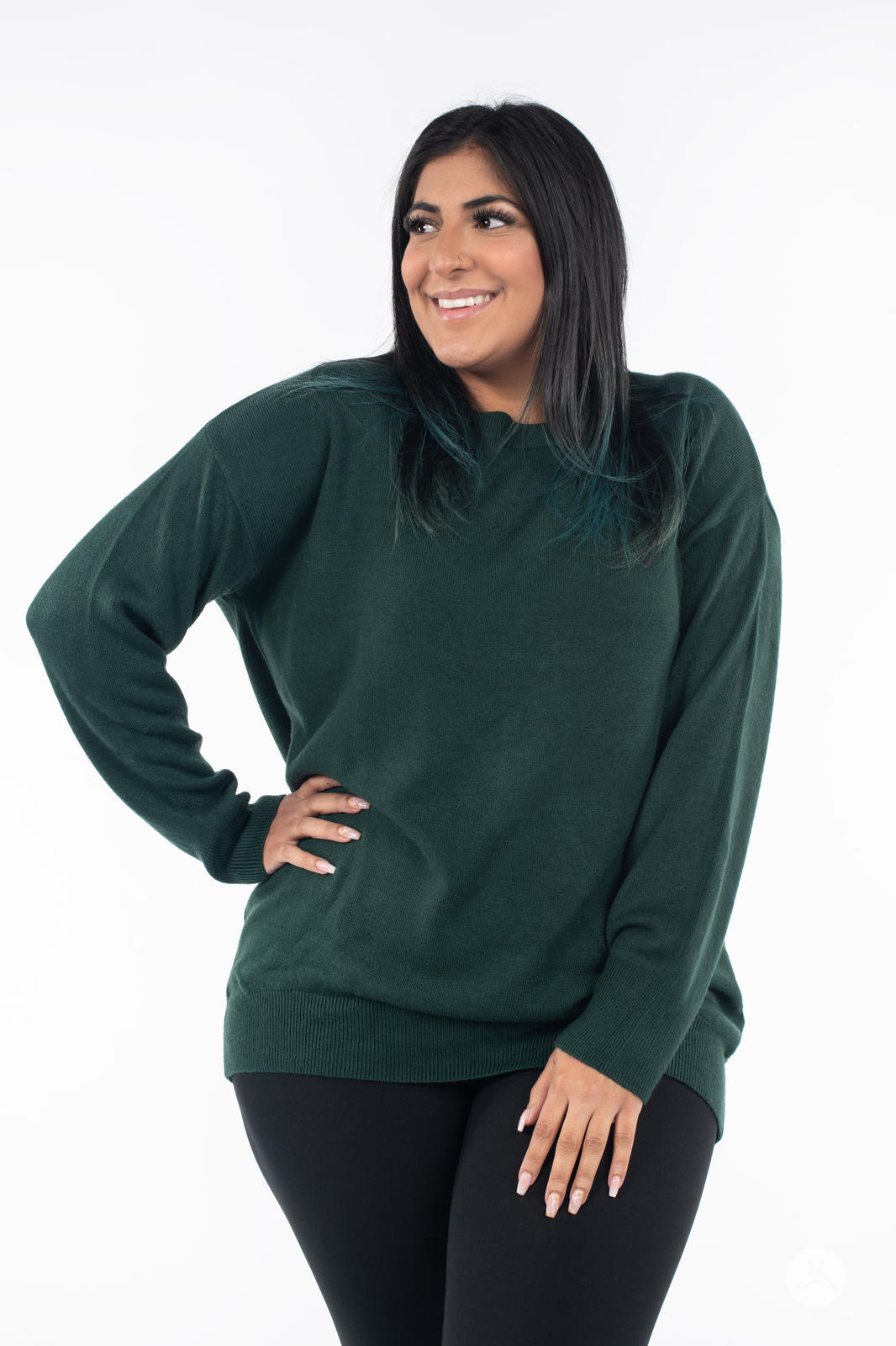 Cozy Soft Knit Crew Neck Sweater for Women - Warm Winter Pullover Casual Comfortable Tops - Perfect for Office, Travel & Everyday Wear