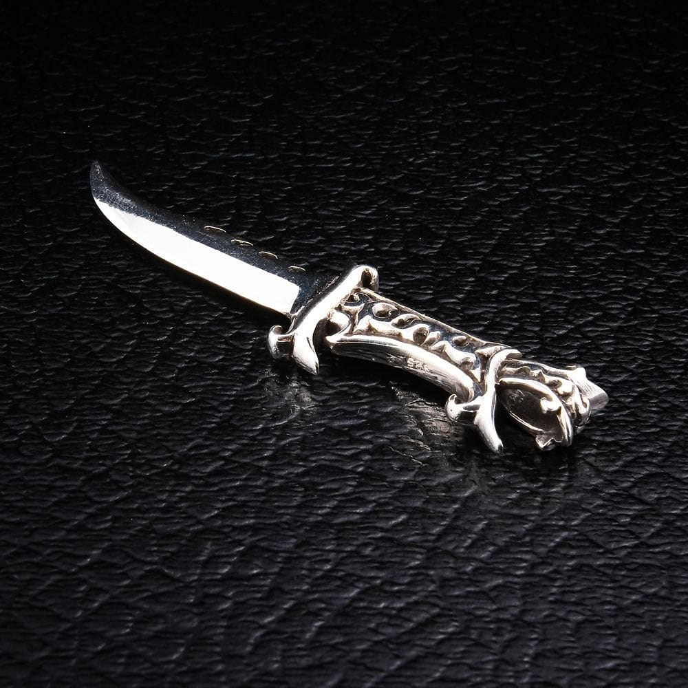 Authentic Japanese Samurai Sword Sterling Silver Pendant Necklace - Handcrafted Samurai Katana Jewelry for Men & Women - Perfect for Cosplay, Gift Giving & Anime Enthusiasts