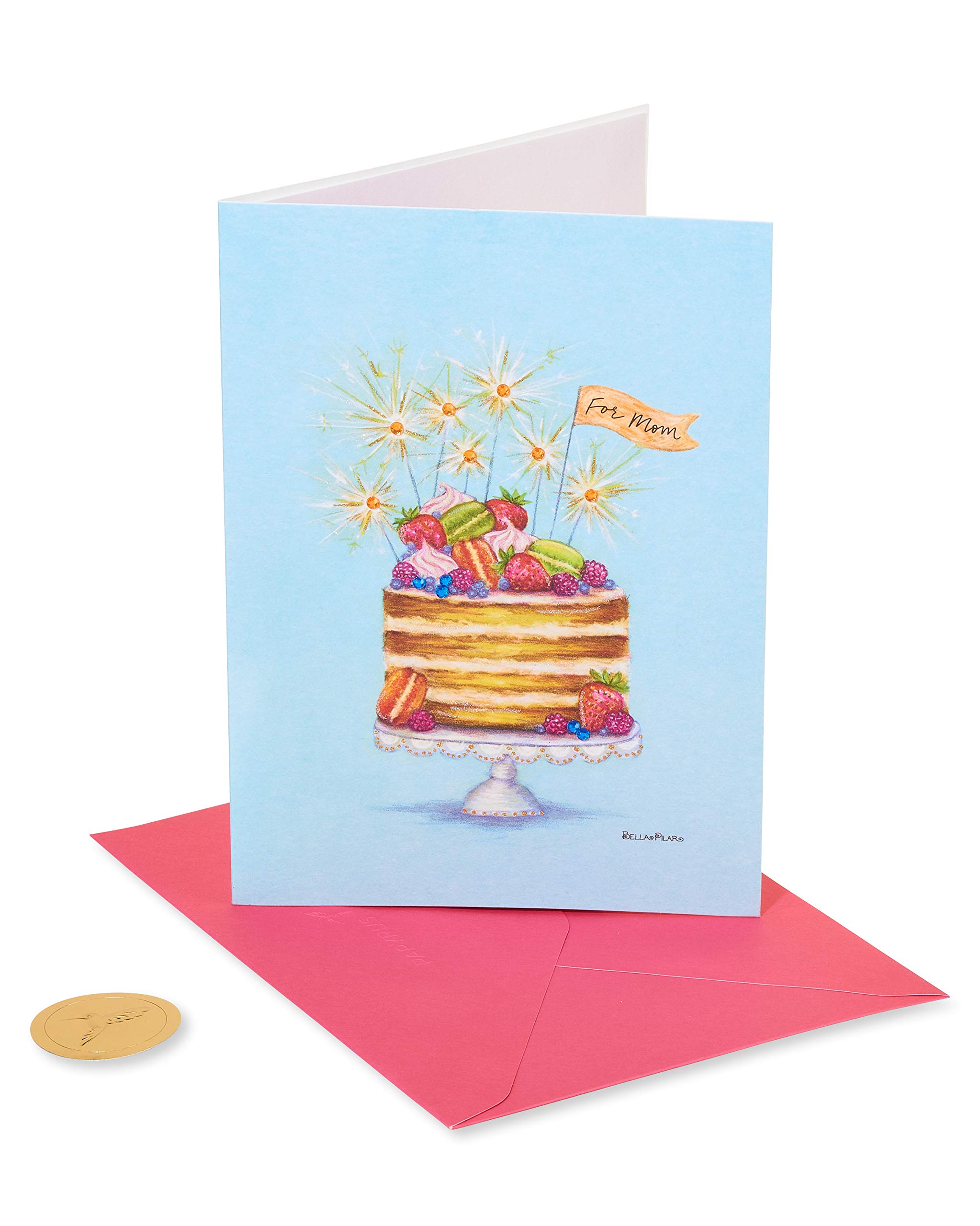 Beautiful Papyrus Birthday Card for Mom - Bella Pilar's Spectacular Mom Design | Perfect for Mother's Day, Birthday Gifts & Special Occasions