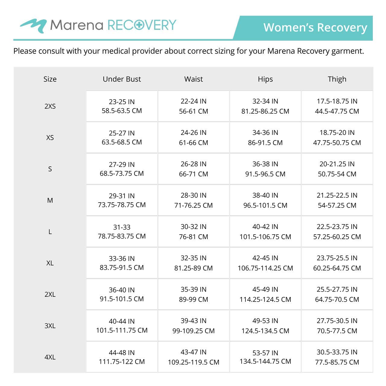 MARENA SFBHA2 Post-Surgical Shapewear for Women - High Back Support Girdle, No Closure Bikini-Length - Ideal for Recovery After Surgery, Maternity & Everyday Comfort