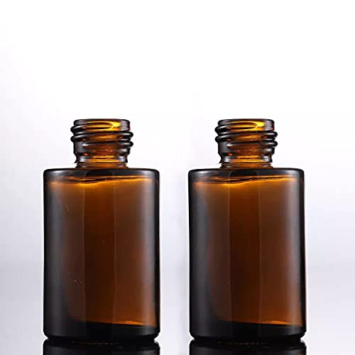 Premium 6-Pack 30ml Amber Glass Dropper Bottles for Essential Oils, DIY Skincare & Cosmetics - Leakproof Travel-Sized Containers for Aromatherapy, Hair Serums & Liquid Storage (Home & Travel Use)