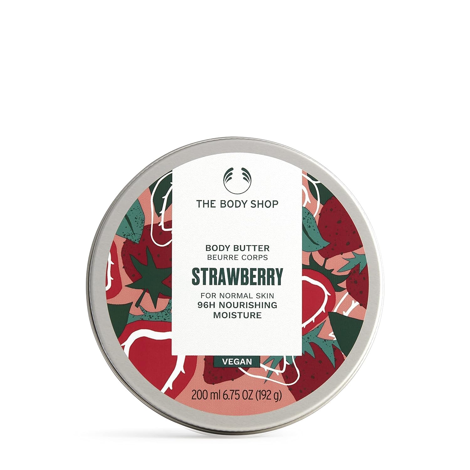 The Body Shop Strawberry Softening Body Butter, 200ml - Ultra Hydrating & Nourishing Moisturizer for Dry Skin - Perfect for Daily Use & Gift Giving