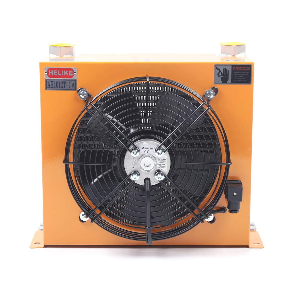 Ethedeal Hydraulic Oil Cooler 100L/min - 110V AC 60Hz AH1012T-CA with Precise Welding & High-Efficiency Fan | Industrial Machinery Cooling Solution for CNC, Press Machines & Hydraulic Systems