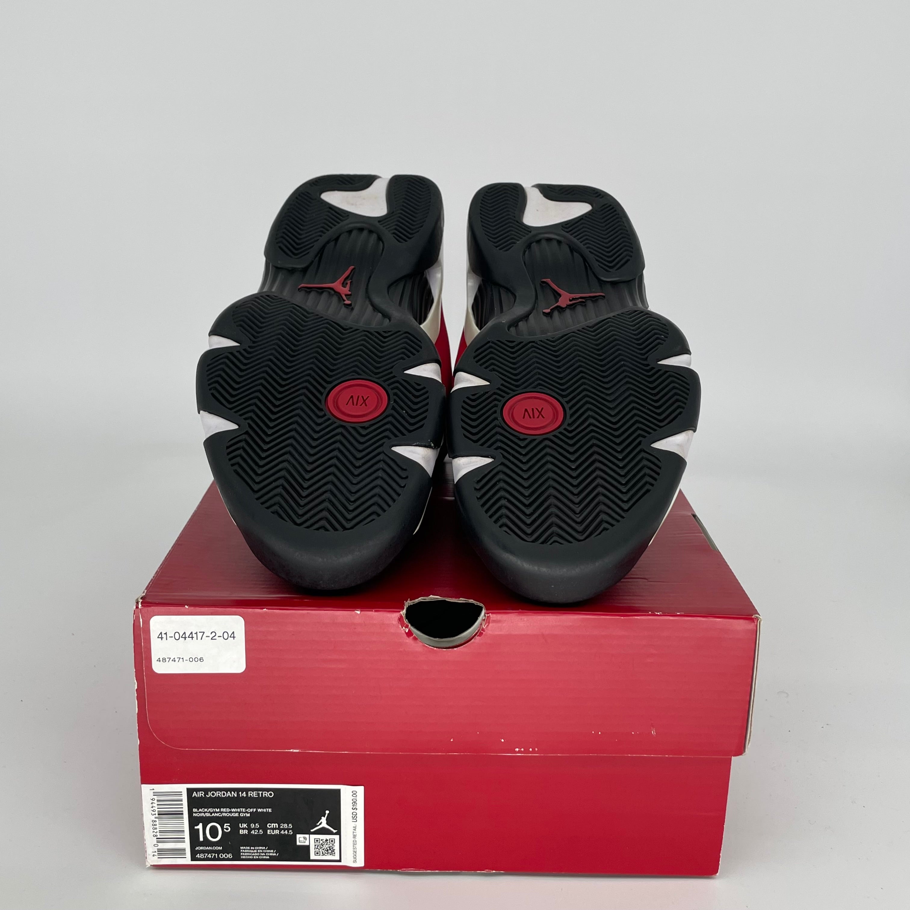 AIR JORDAN 14 TORO BRAVO Basketball Shoes Men's Size 10.5 - Red/Black Style 487471-006 | Retro Sneakers for Streetwear & Sports Performance