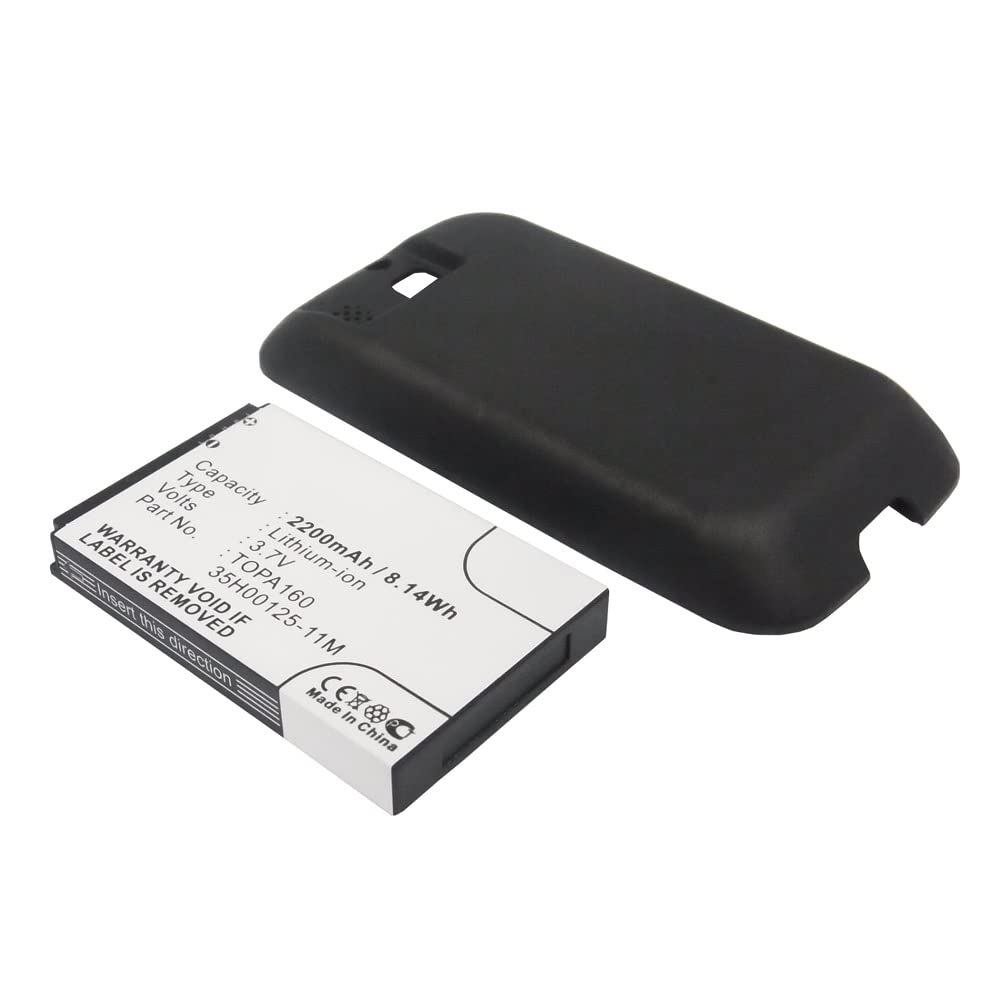 Synergy Digital Replacement Battery for HTC 35H00125-11M & TOPA160 - 3.7V Li-ion 2200mAh High Capacity Cell Phone Battery - Perfect for Extended Usage, Travel & Emergency Power Backup