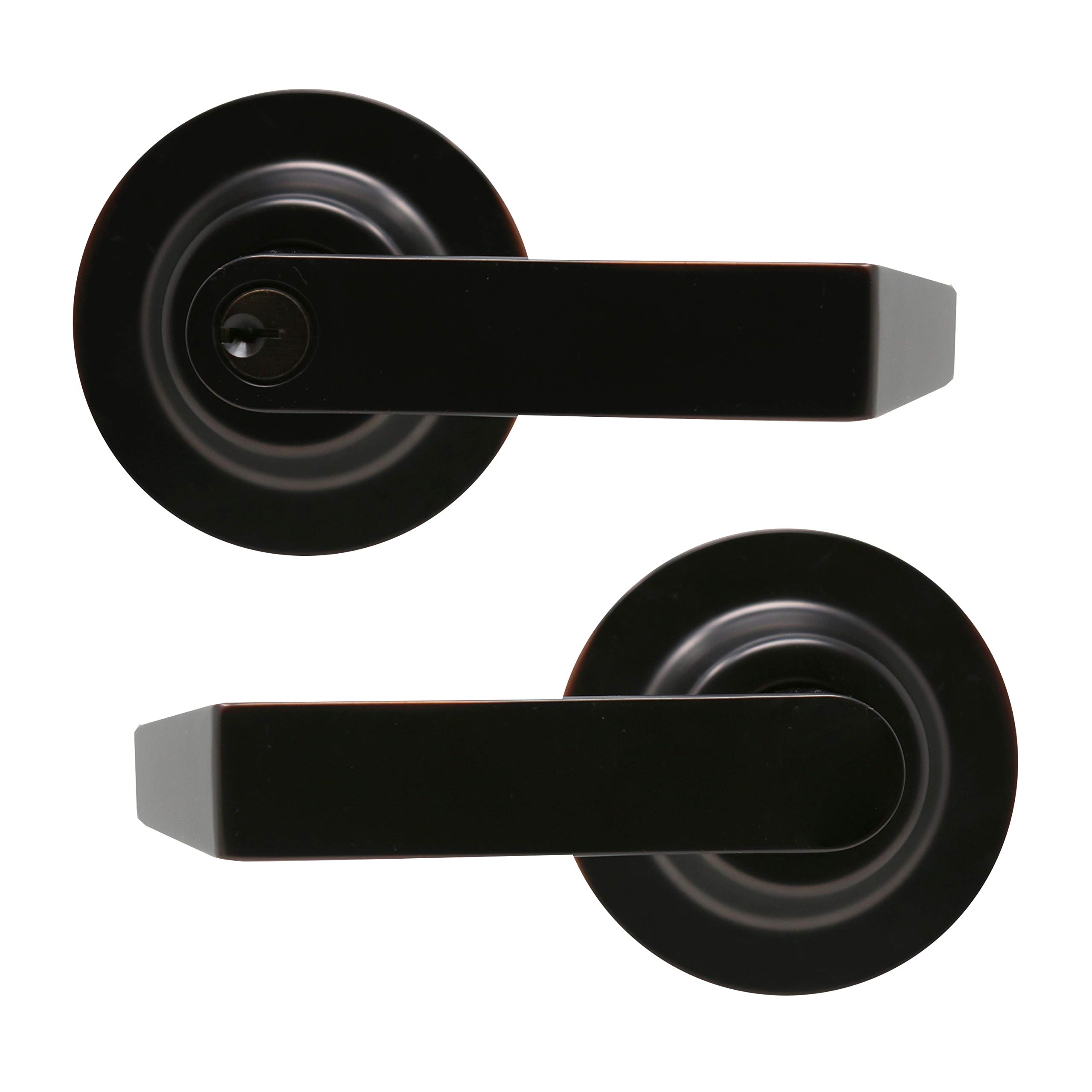 MiLocks Grade 1 Commercial Heavy Duty Cylindrical Lever Lock - Storeroom Function, Oil Rubbed Bronze Finish - Ideal for Warehouse, Office & Industrial Security