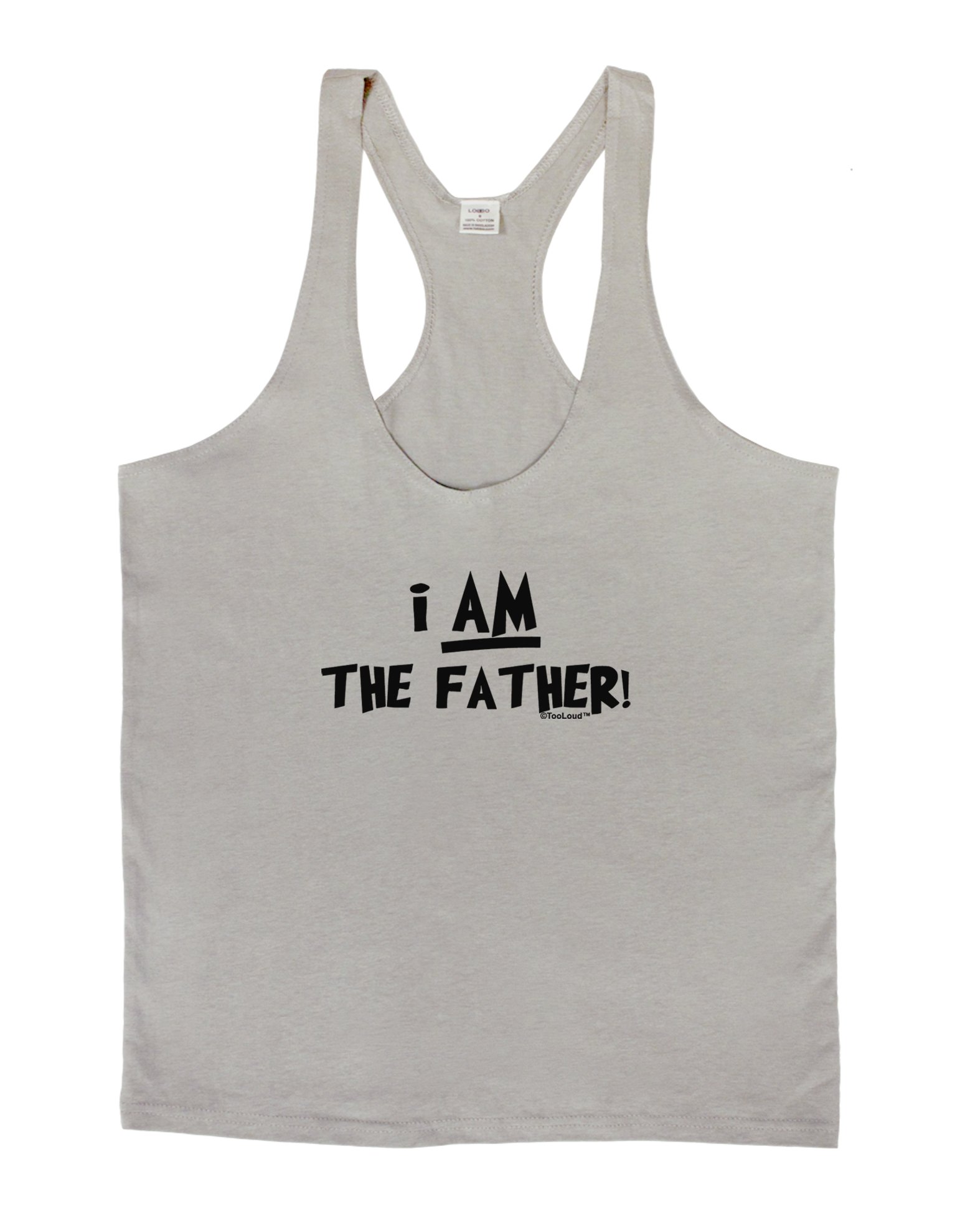 Funny 'I Am The Father' Men's Stringer Tank Top - Cool Graphic Muscle Tee for Gym, Workout & Casual Wear